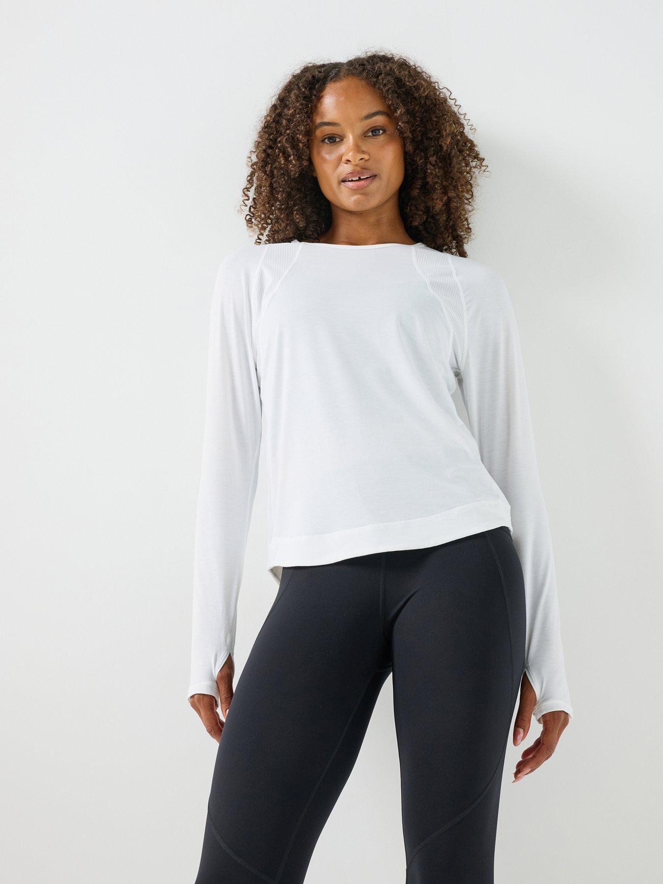 Sweaty Betty Women's White Logo Long Sleeve T-Shirt Size XXL - Image 3