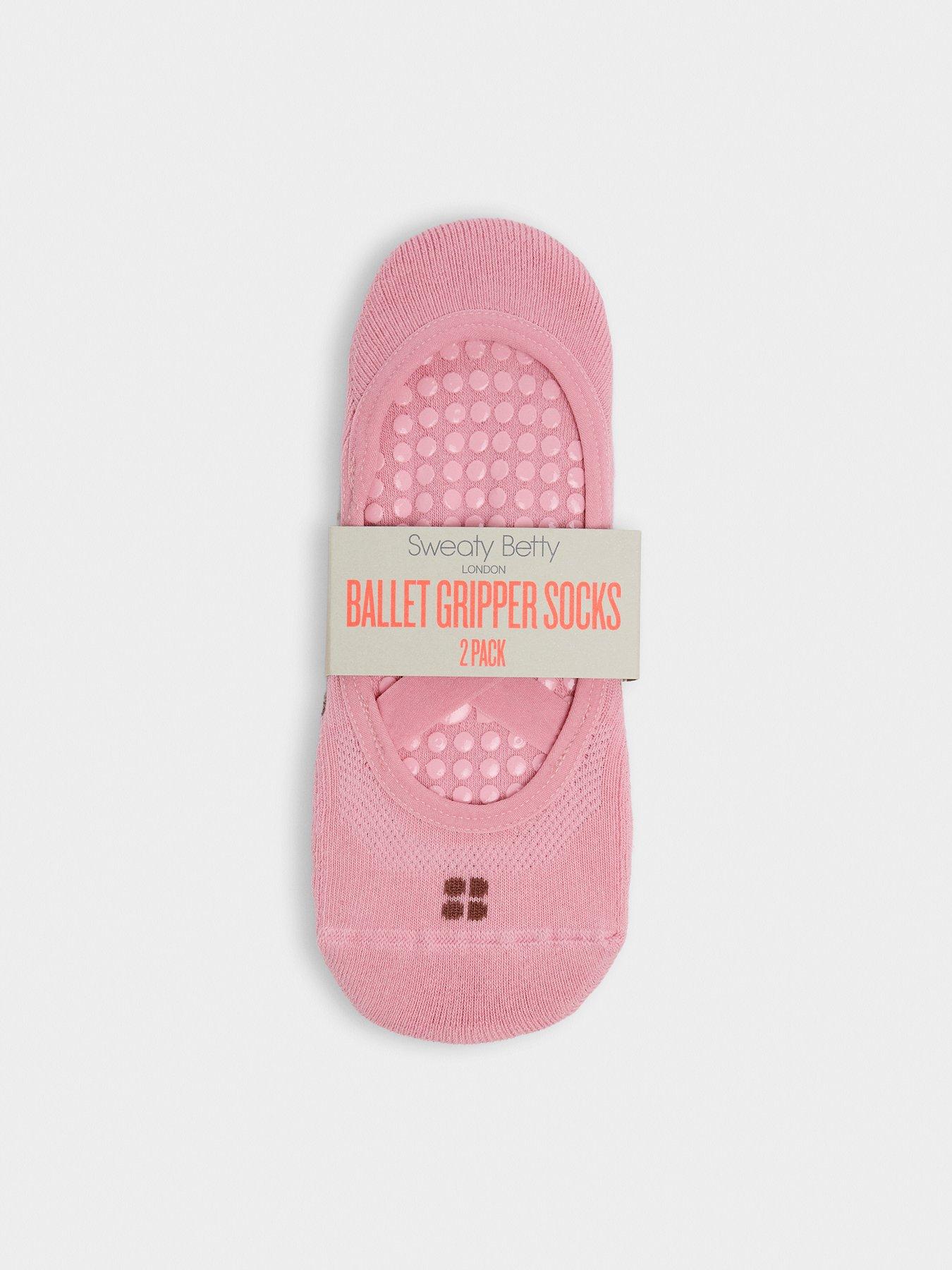 Image 4 of 6 of Sweaty Betty Womens Training Ballet Gripper Socks 2 Pack - Pink
