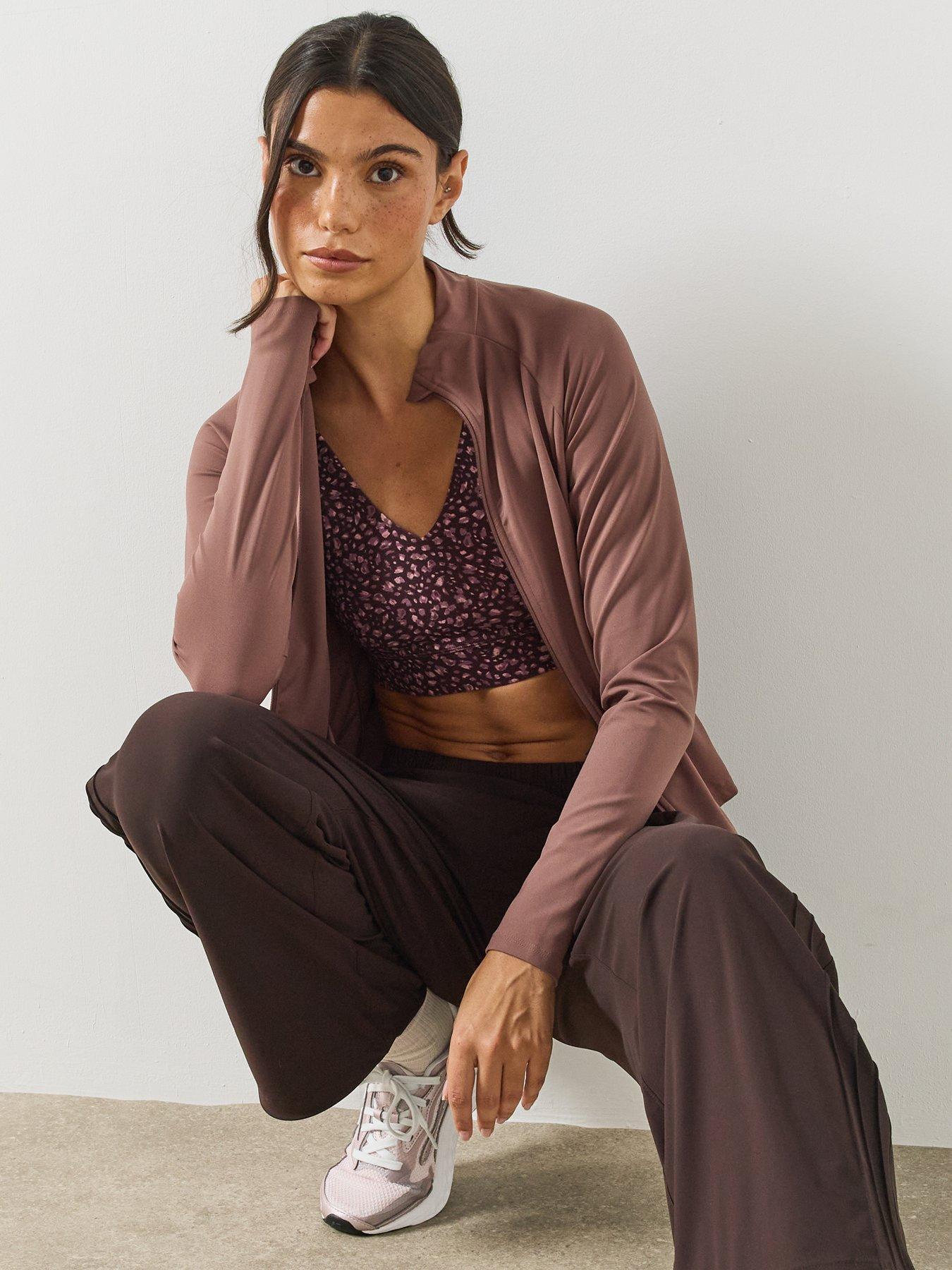 Image 3 of 5 of Sweaty Betty Ultimate Studio Zip Up - Brown