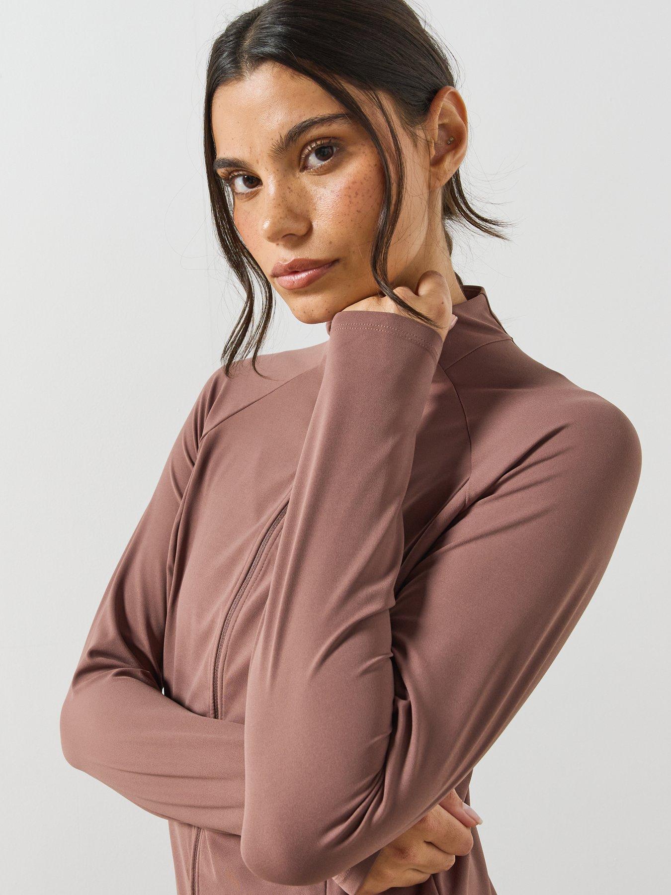 Image 4 of 5 of Sweaty Betty Ultimate Studio Zip Up - Brown