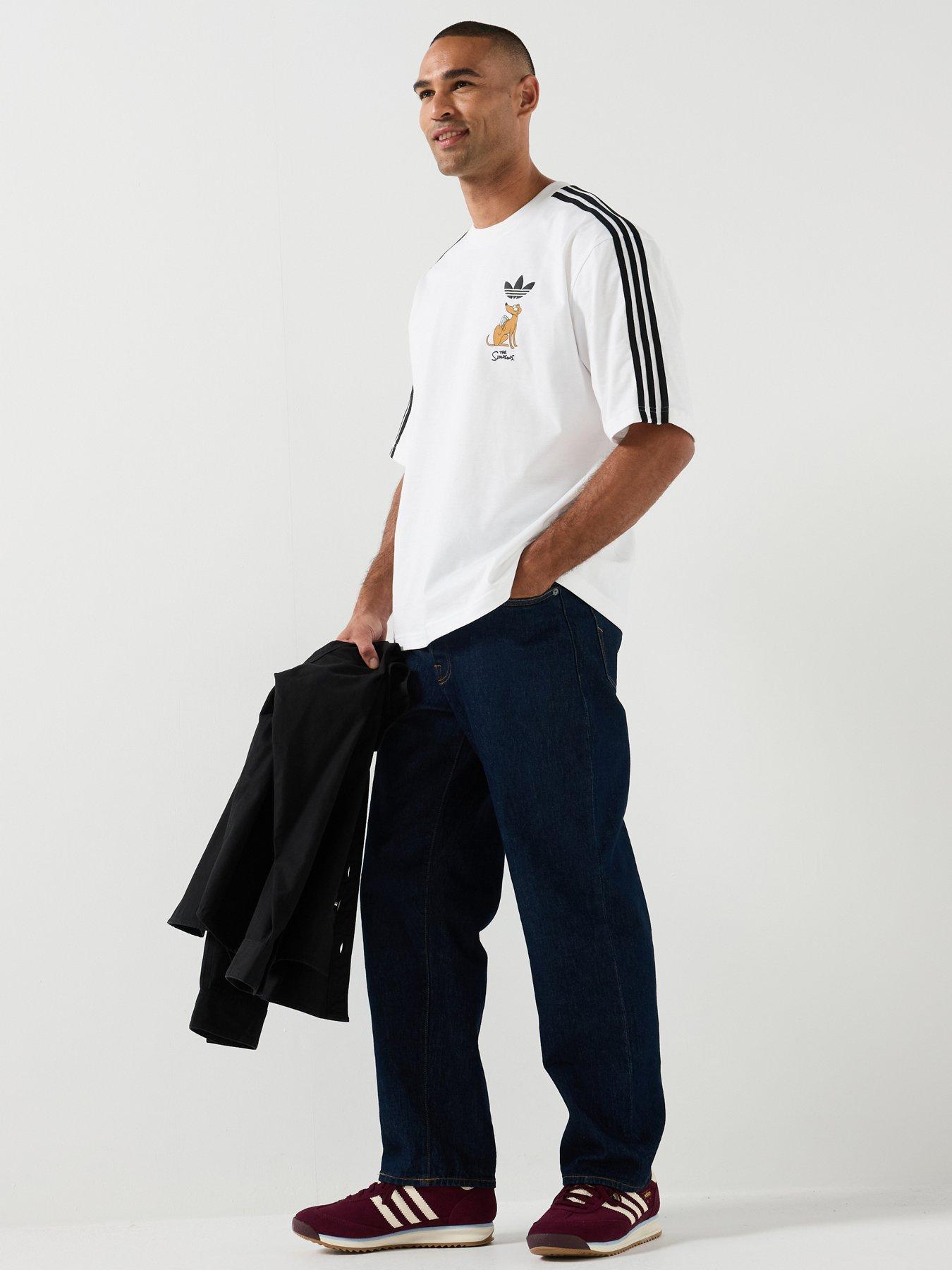 adidas Originals Mens 'The Simpsons' Graphic T-Shirt - White