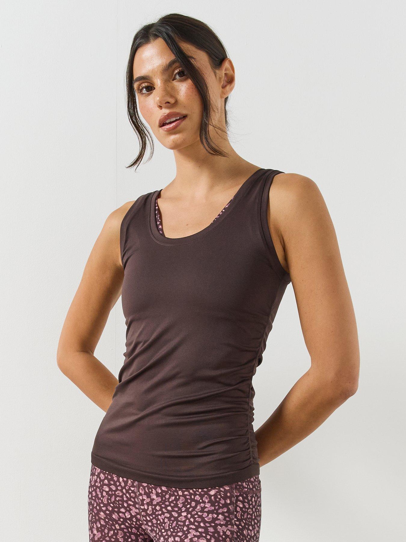 Sweaty Betty Athlete Seamless Gym Vest - Sable Brown