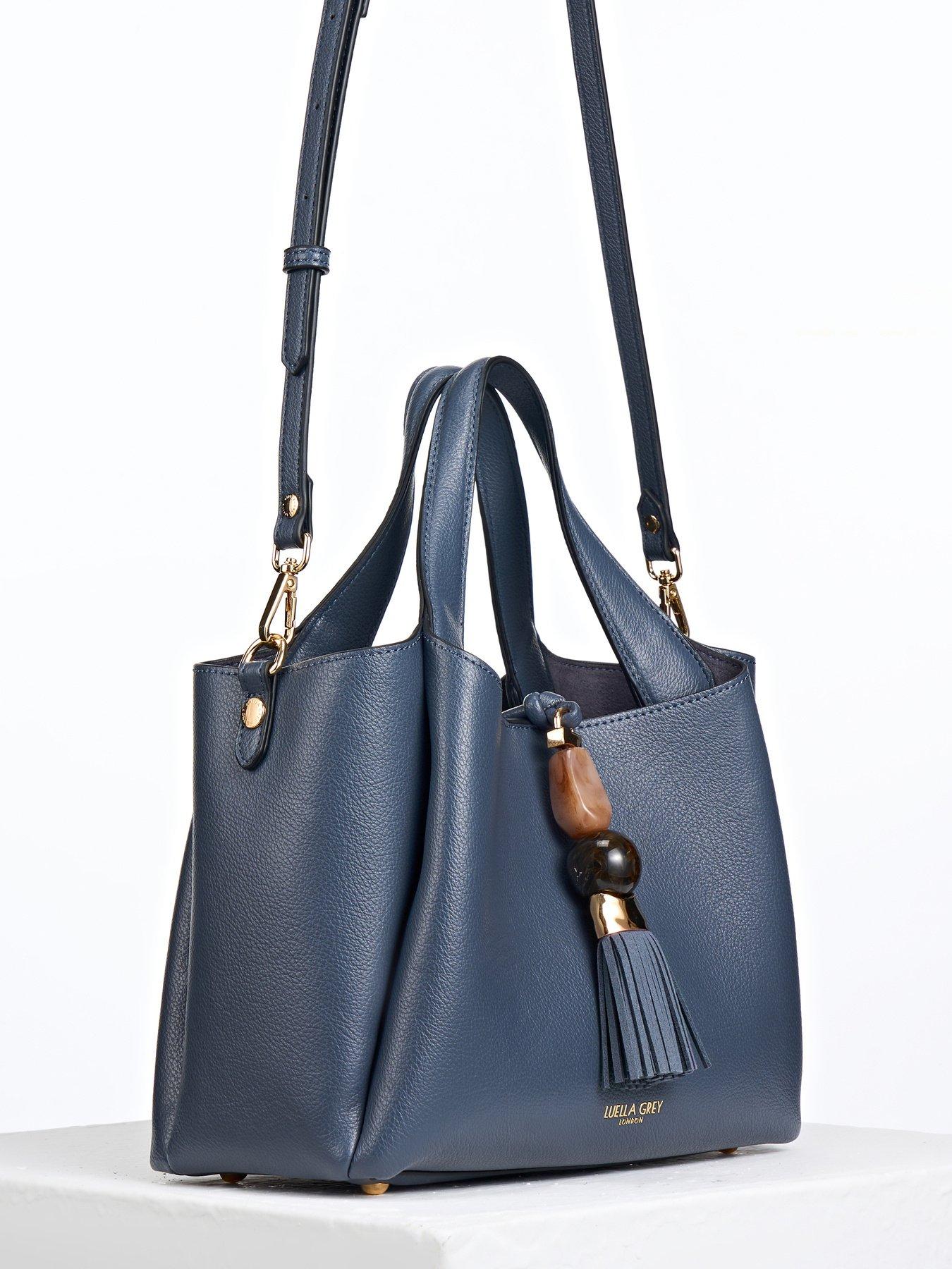 Image 3 of 6 of Luella Grey Etta Small Tote In Denim Blue
