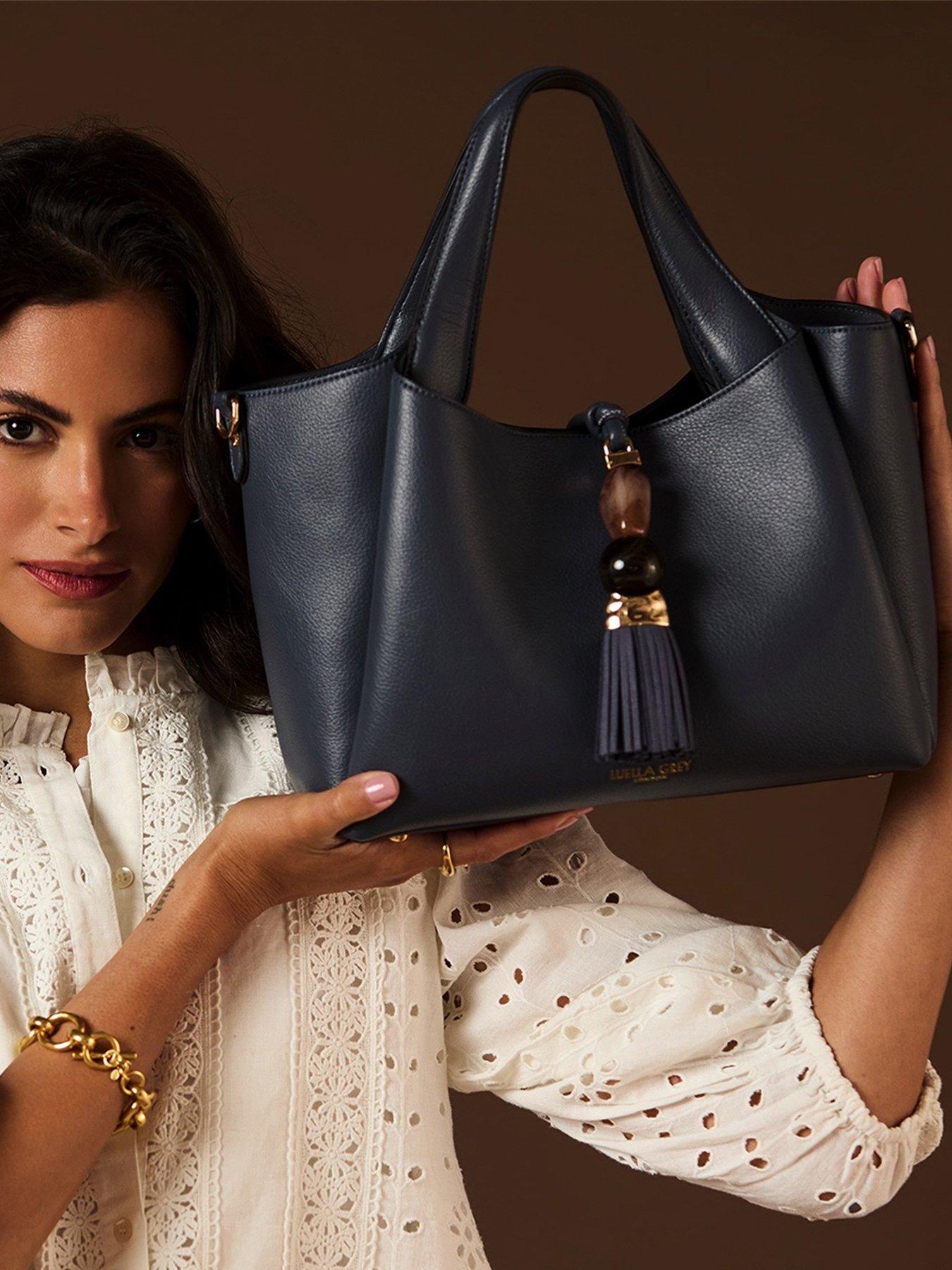 Image 6 of 6 of Luella Grey Etta Small Tote In Denim Blue