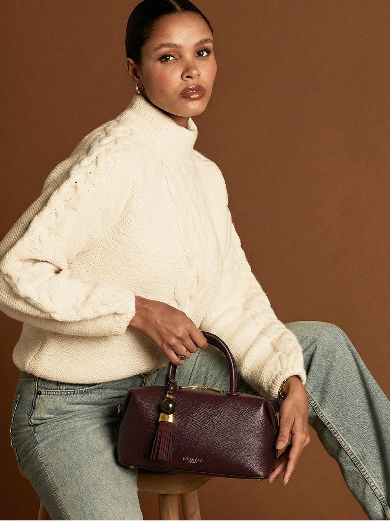 Luella Grey Women's 'Alessia' Bowler Tote Bag in Purple - Image 2