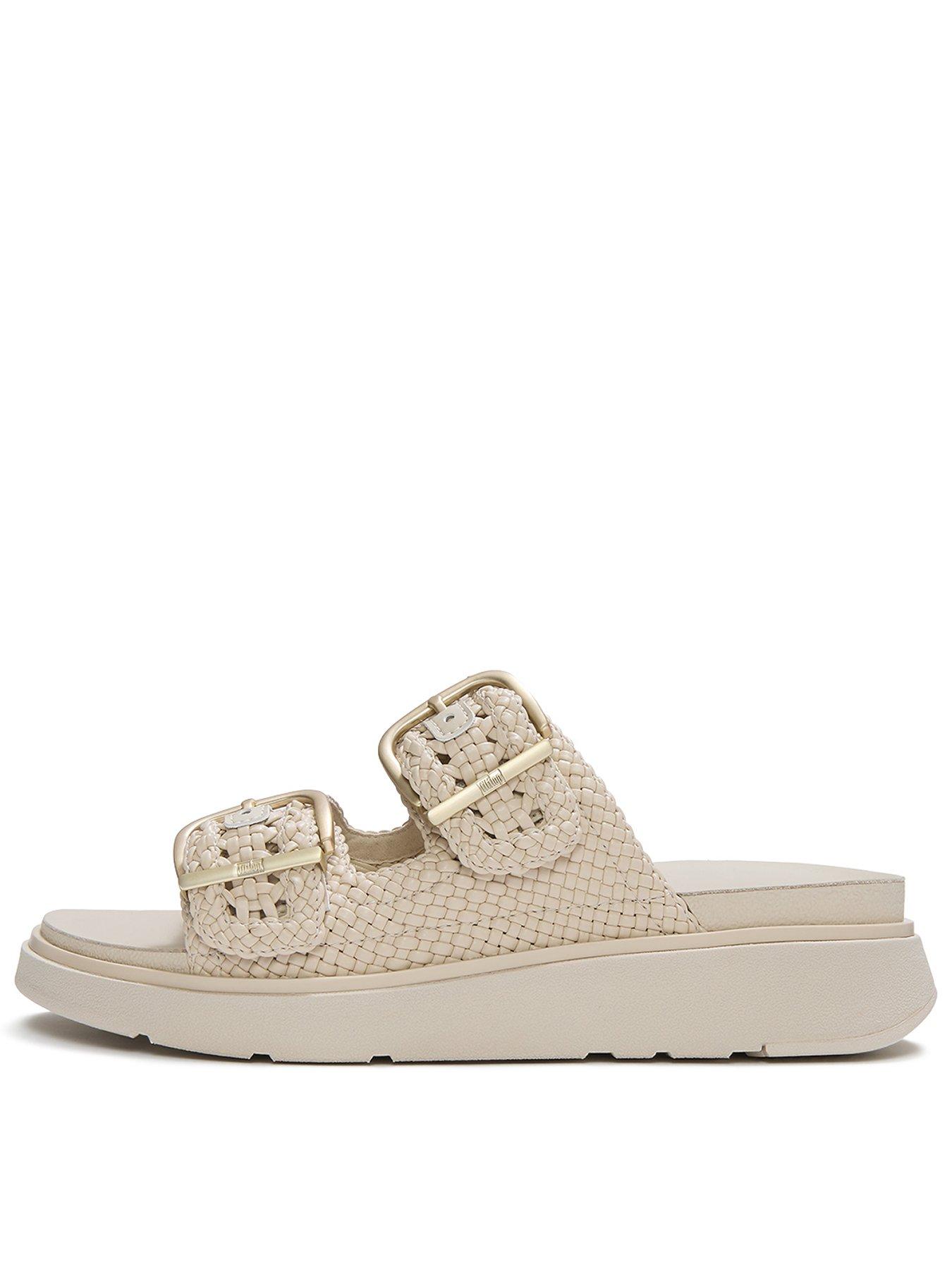 Image 1 of 6 of FitFlop GEN-FF WOVEN TWO-BAR SLIDES