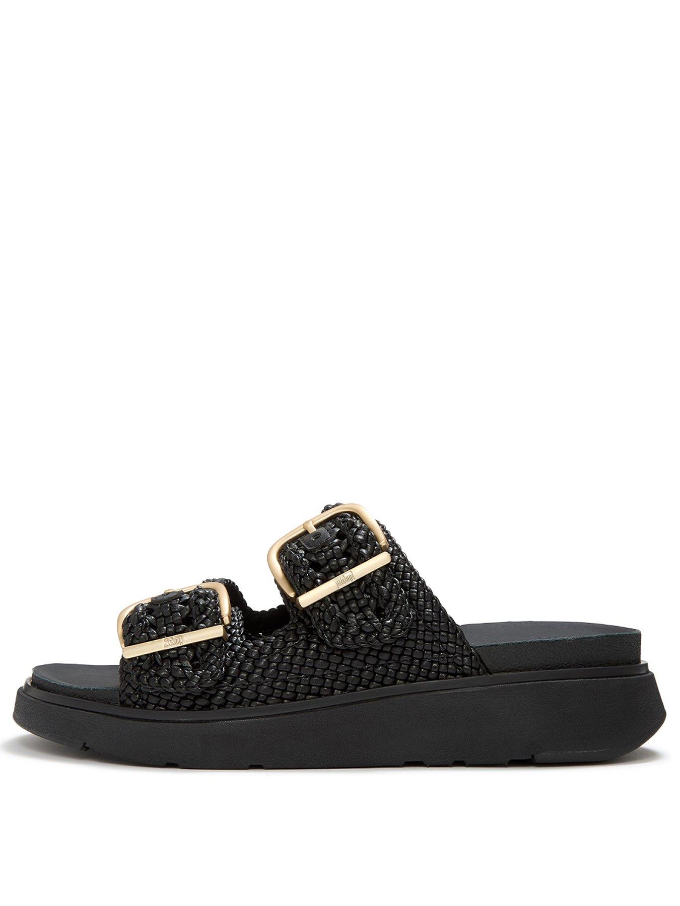 Image 2 of 6 of FitFlop GEN-FF WOVEN TWO-BAR SLIDES