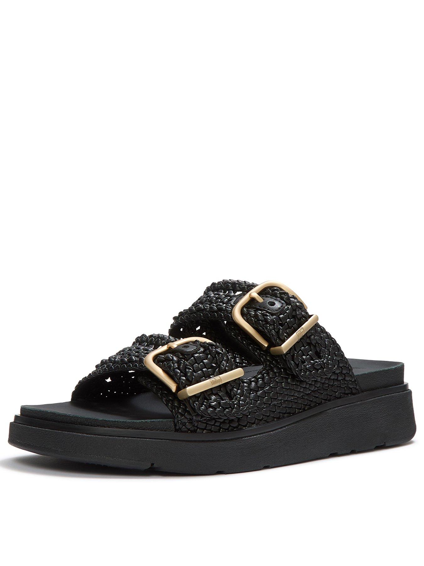 Image 3 of 6 of FitFlop GEN-FF WOVEN TWO-BAR SLIDES