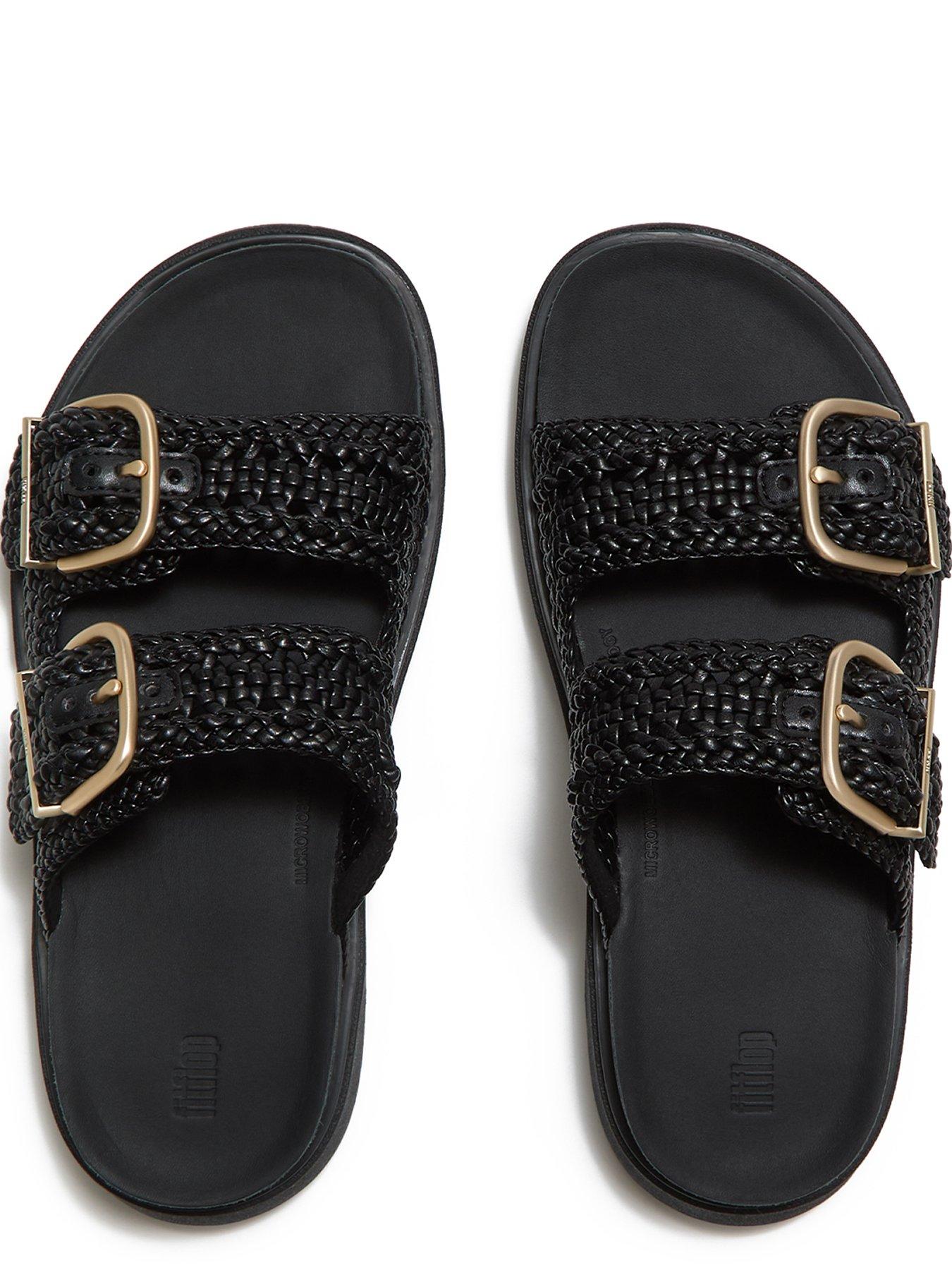 Image 5 of 6 of FitFlop GEN-FF WOVEN TWO-BAR SLIDES