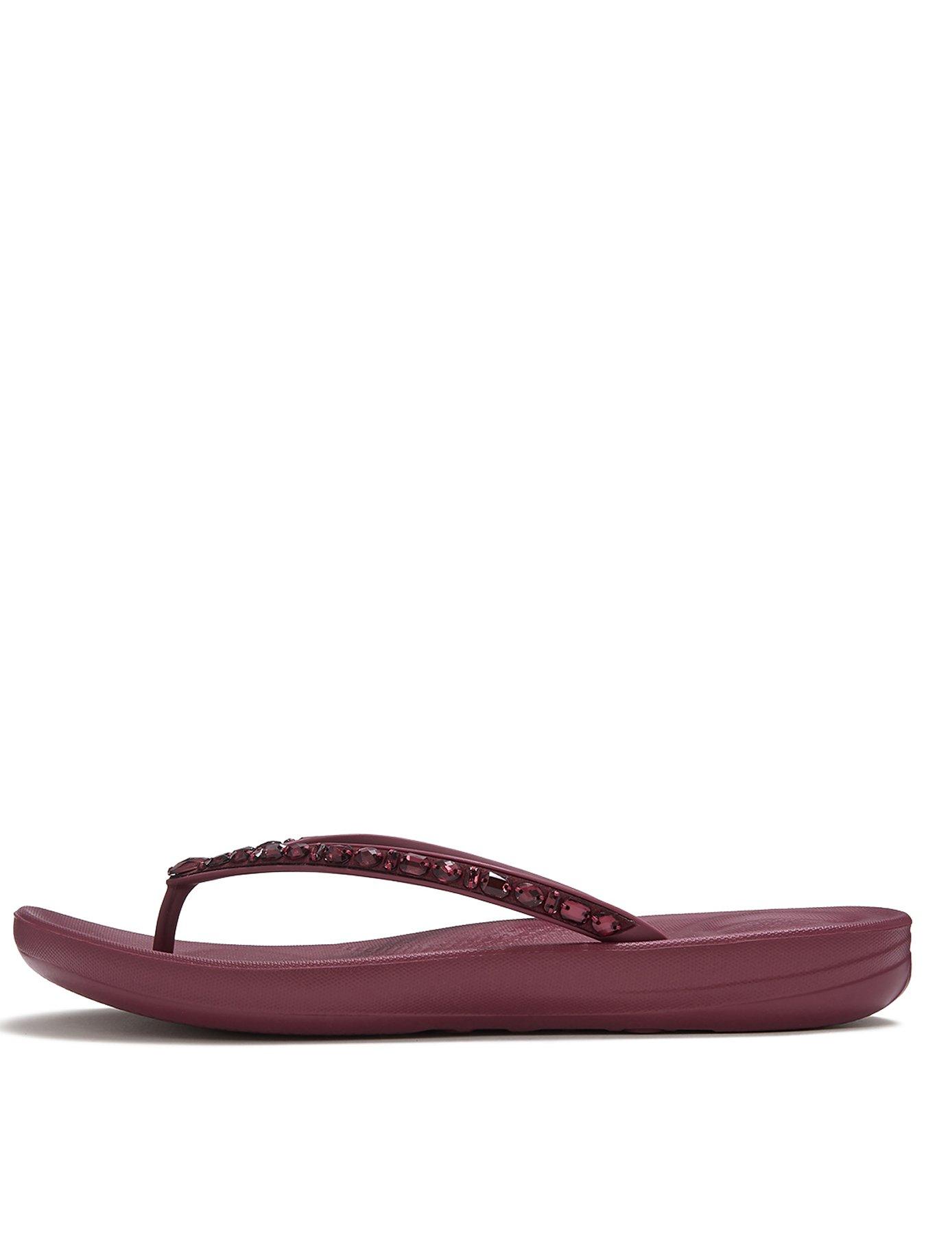 Image 1 of 5 of FitFlop iQUSHION MULTI-CRYSTAL ERGONOMIC FLIP-FLOPS