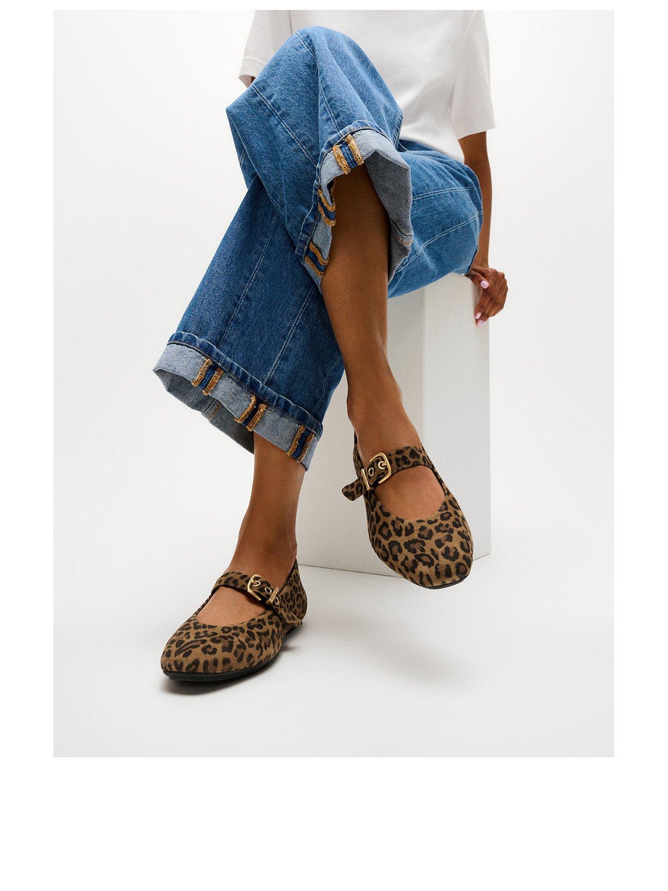 Image 2 of 6 of FitFlop DELICATO SUEDE LEOPARD MARY JANES