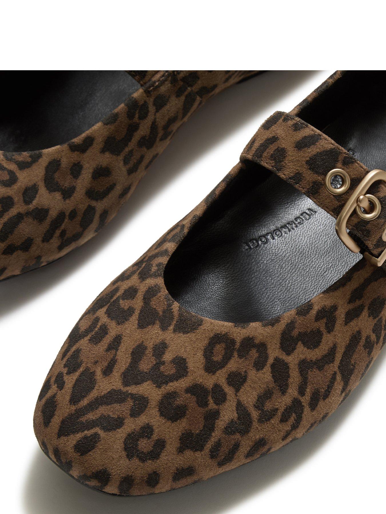 Image 4 of 6 of FitFlop DELICATO SUEDE LEOPARD MARY JANES