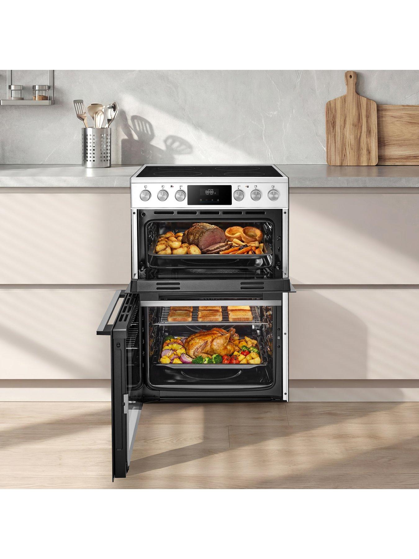 Image 4 of 7 of Midea MFO24EME4R118-WH 60cm Double Oven Freestanding Cooker With Ceramic Hob - White