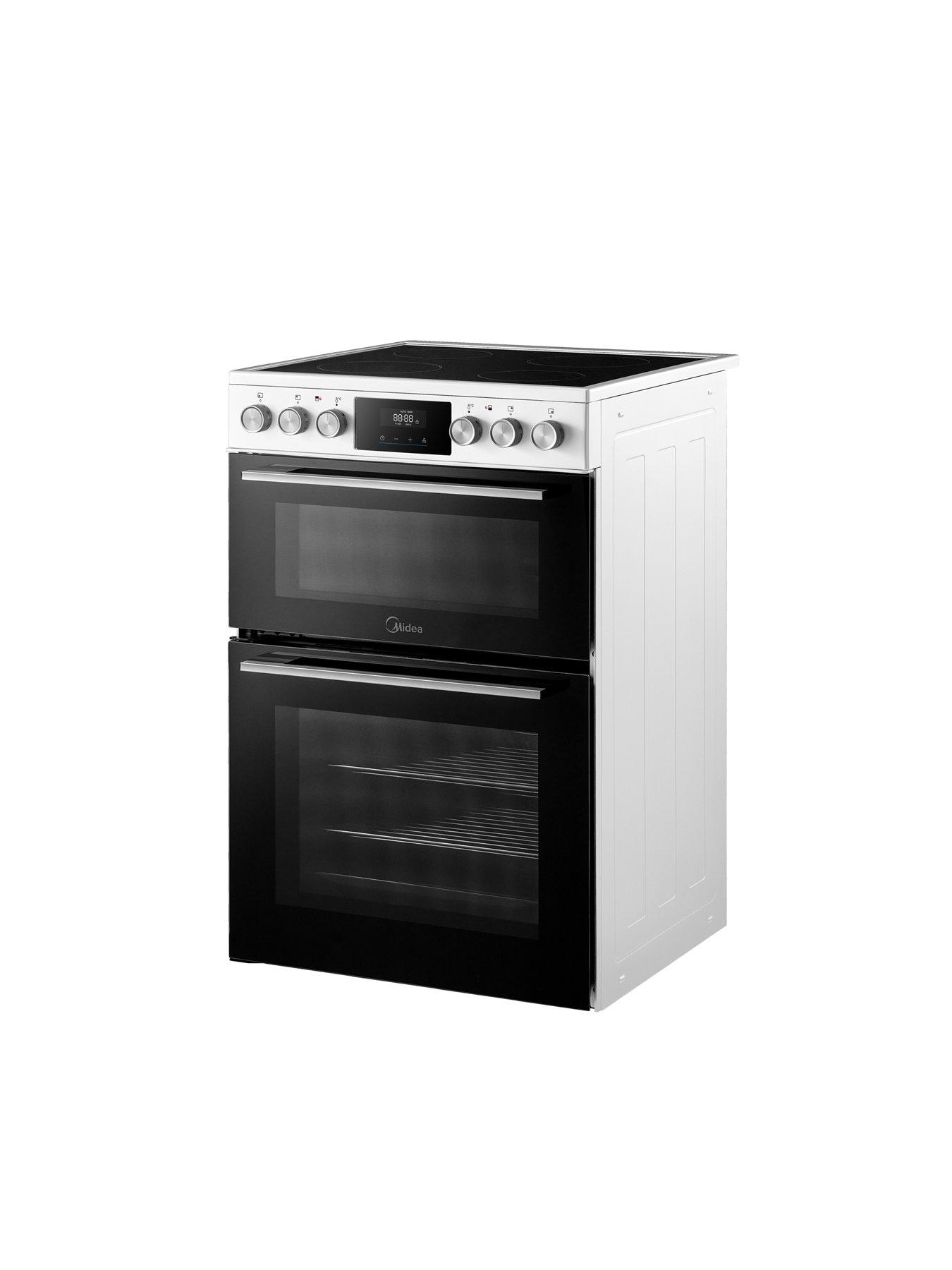 Image 5 of 7 of Midea MFO24EME4R118-WH 60cm Double Oven Freestanding Cooker With Ceramic Hob - White