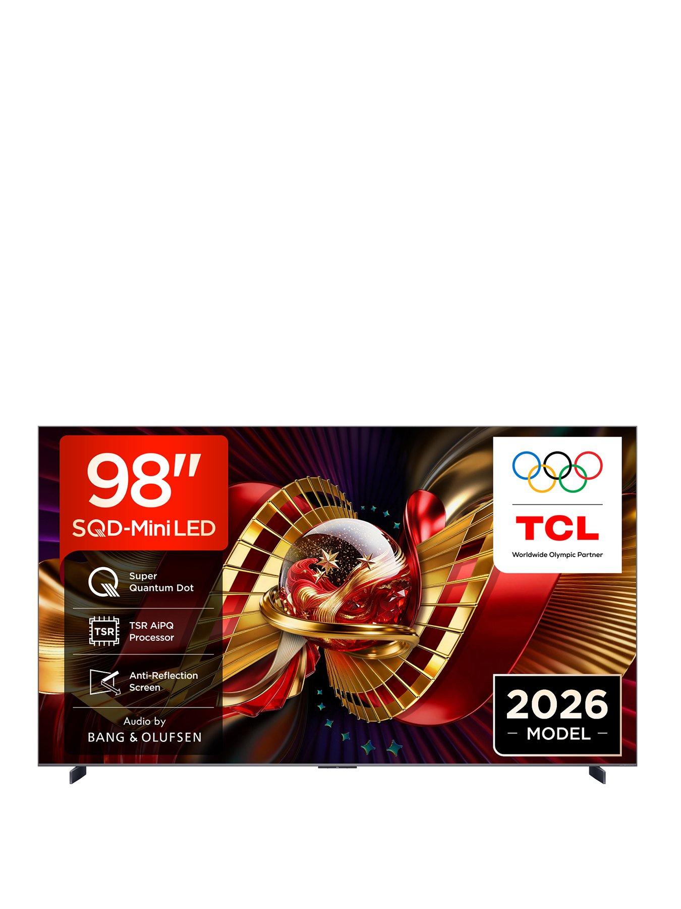 TCL 98C8L-UK, 98" 4K Premium SQD Mini LED 144Hz TV