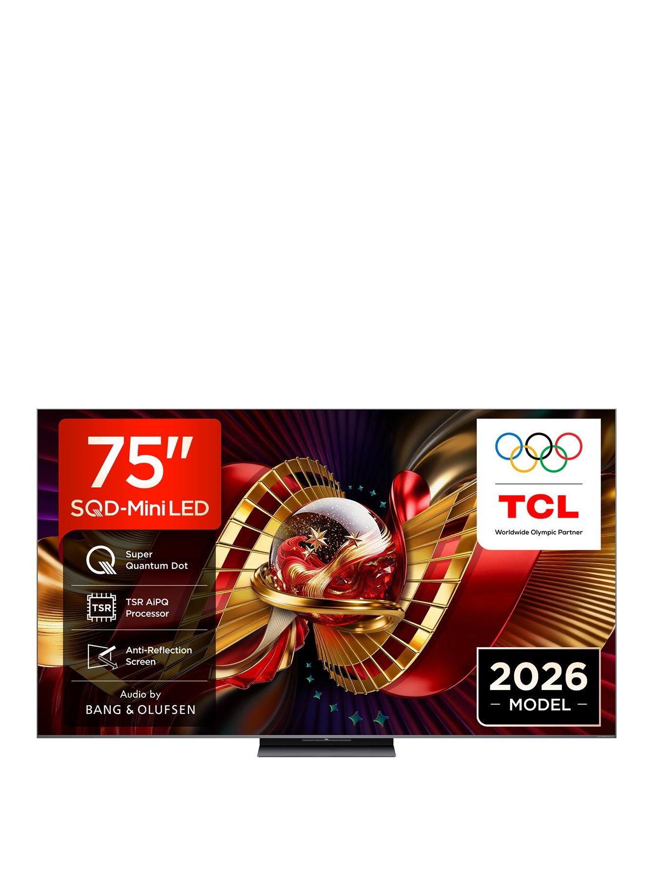 TCL 75C8L-UK, 75" 4K Premium SQD Mini LED 144Hz TV