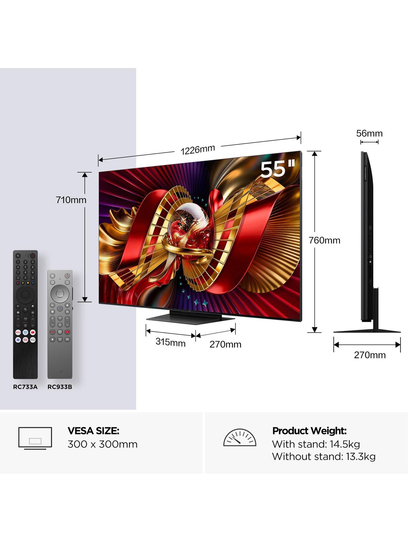 Image 2 of 7 of TCL PREMIUM QD-MINI LED TV 55C8L-UK