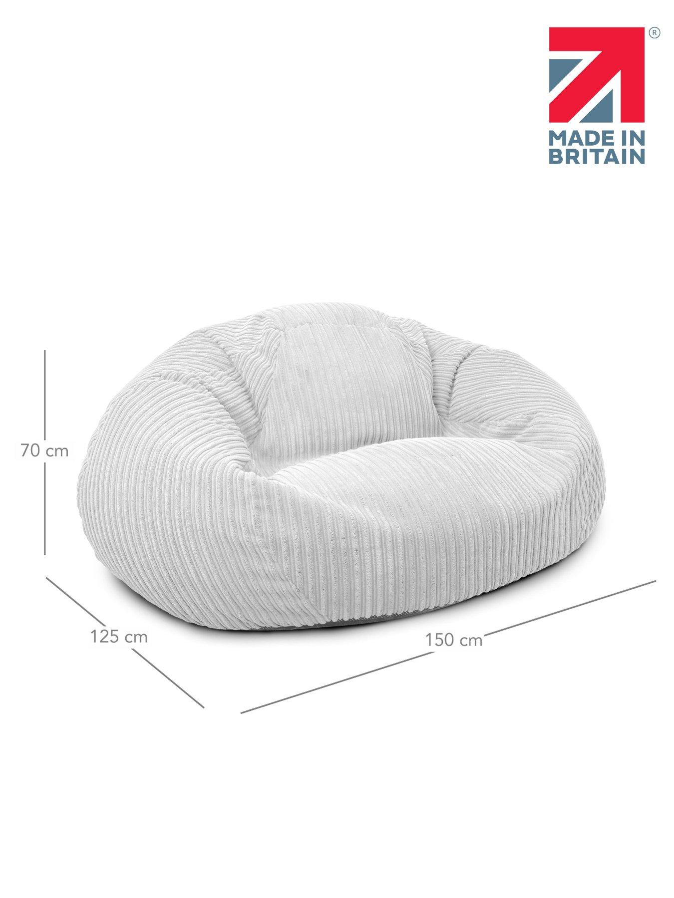 Image 7 of 7 of rucomfy Goliath Beanbag- Platinum