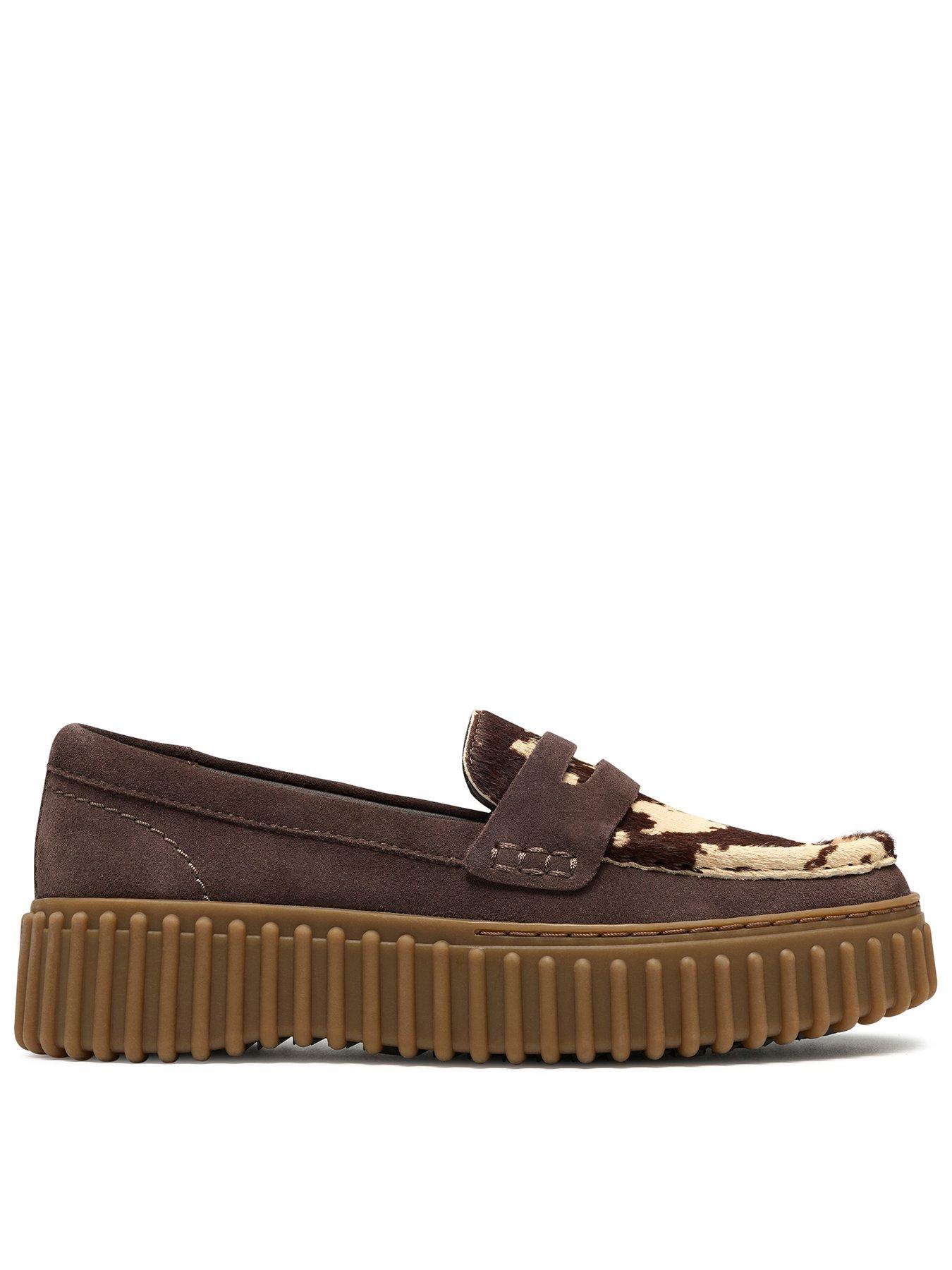Clarks Torhill Penny Loafter - Cow Print