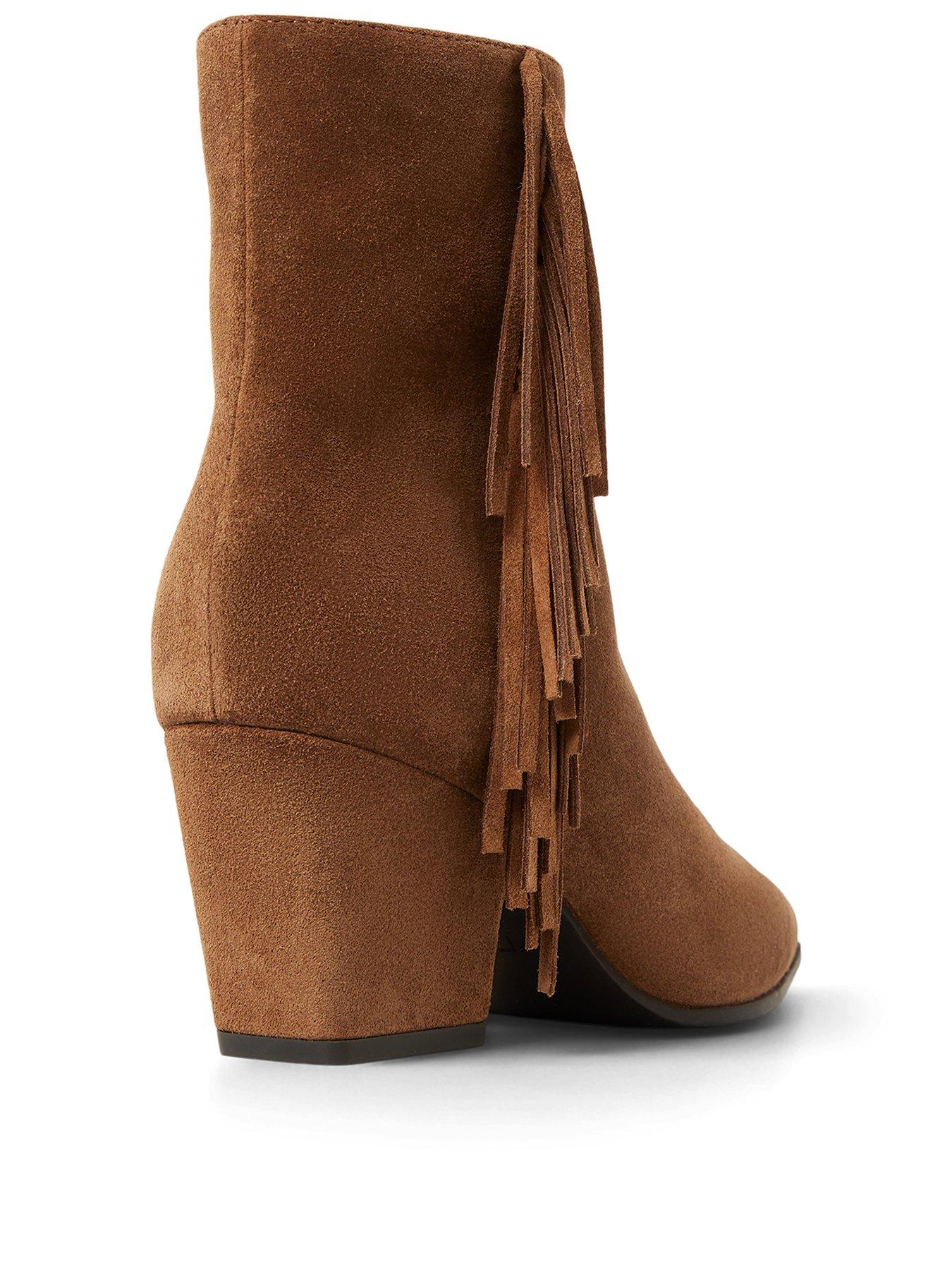 Image 3 of 5 of Aldo Shaniah Leather Ankle Boots - Brown