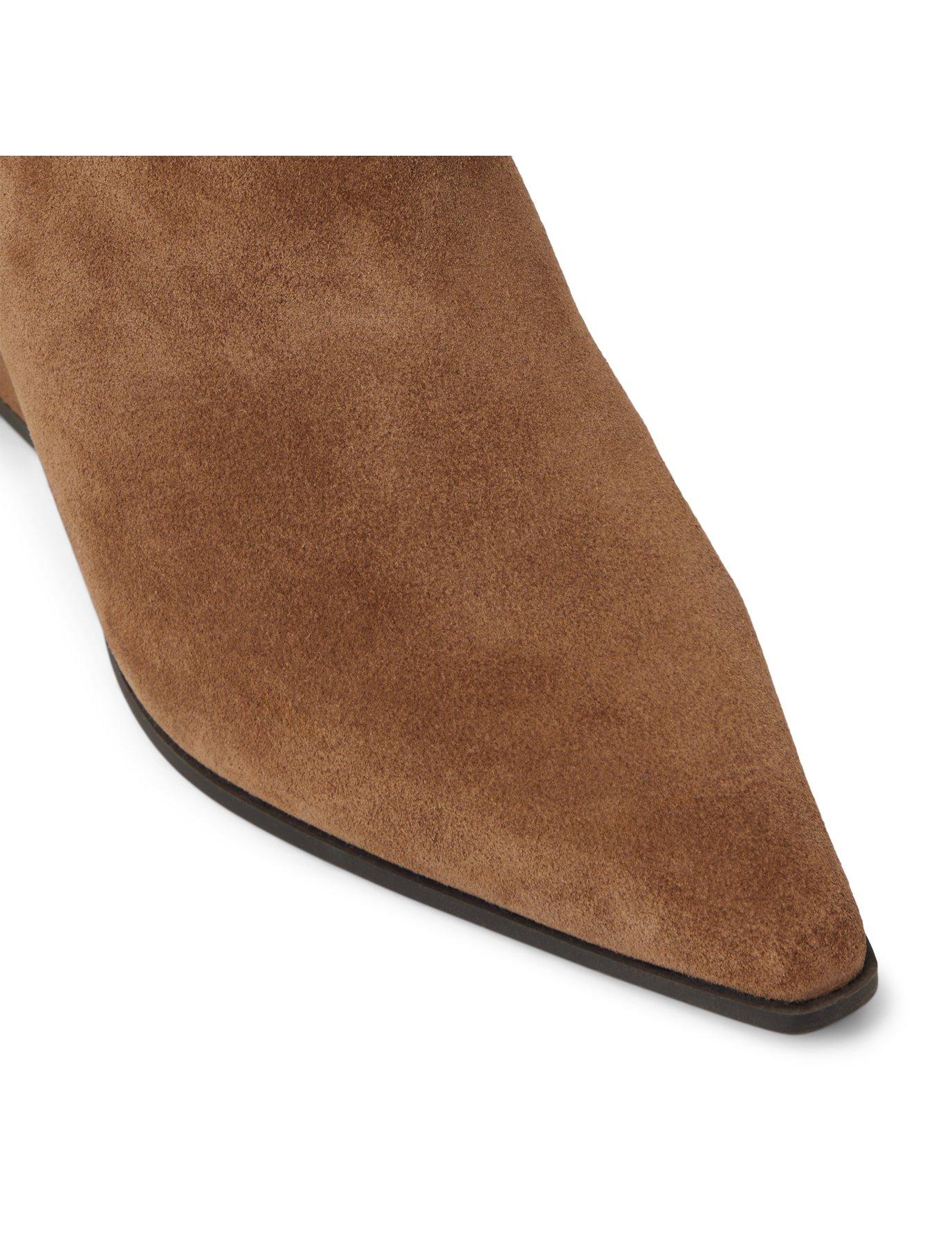 Image 5 of 5 of Aldo Shaniah Leather Ankle Boots - Brown