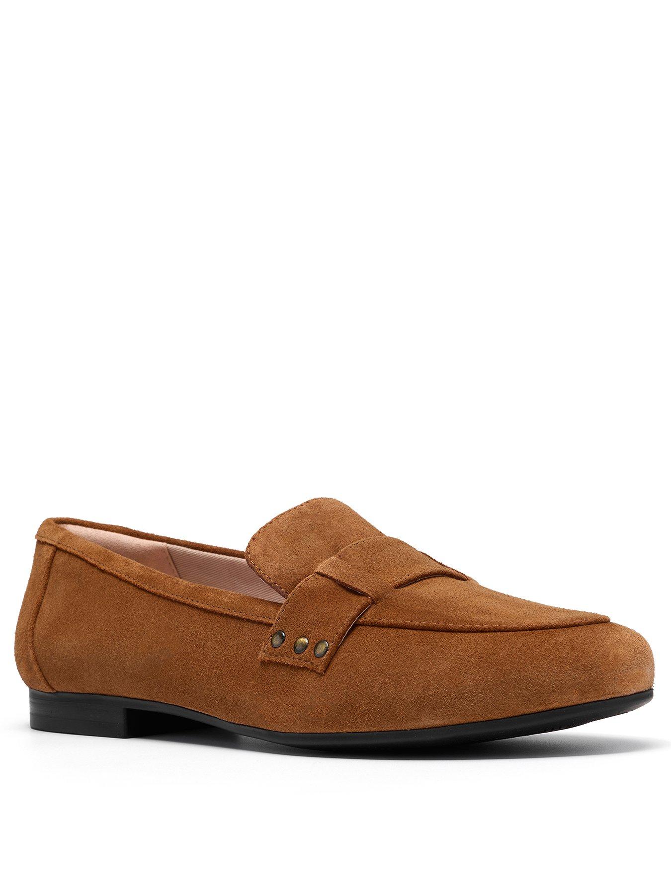 Image 2 of 6 of Clarks Tamna Strap Suede Loafer - Tan