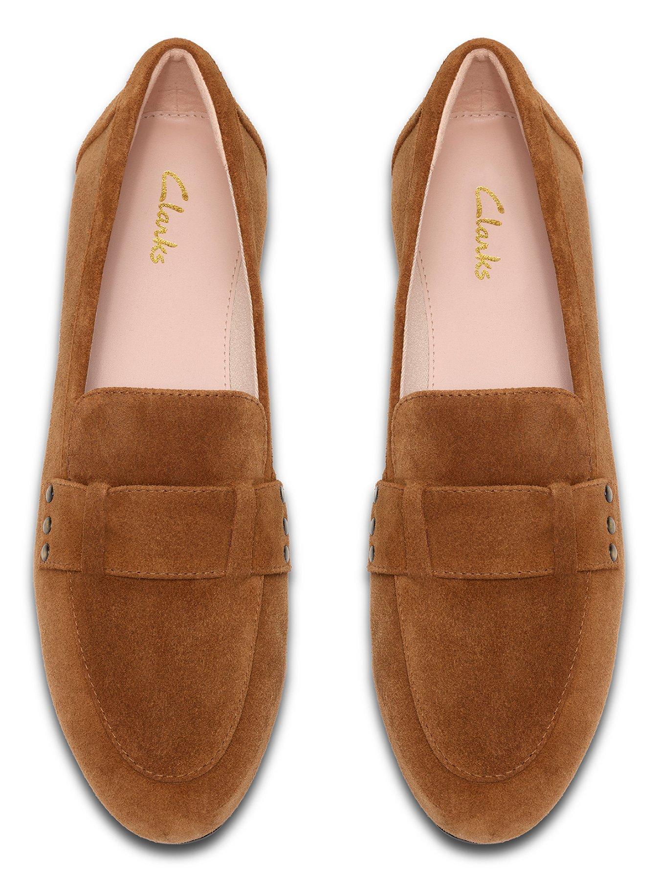 Image 4 of 6 of Clarks Tamna Strap Suede Loafer - Tan