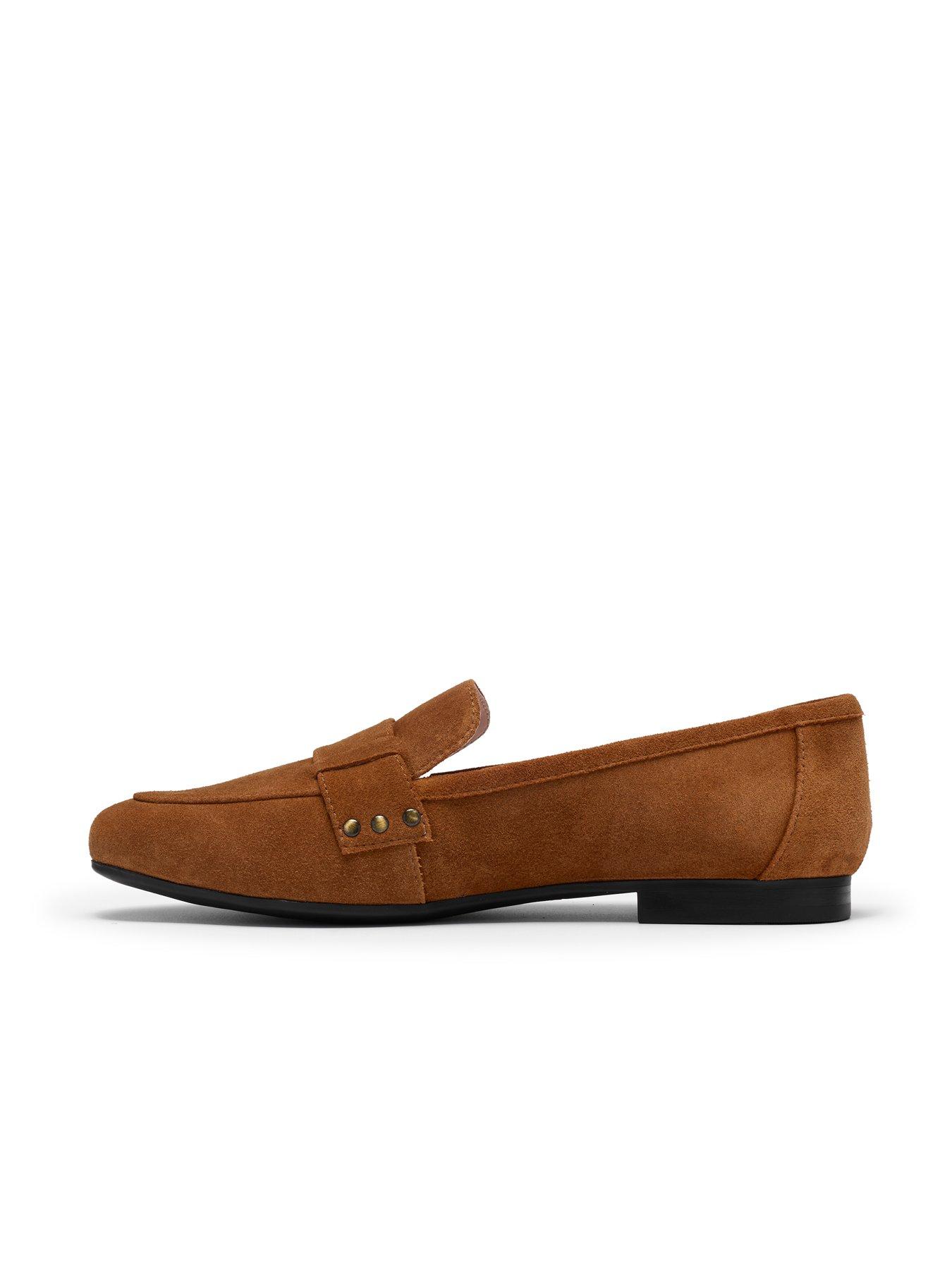 Image 6 of 6 of Clarks Tamna Strap Suede Loafer - Tan