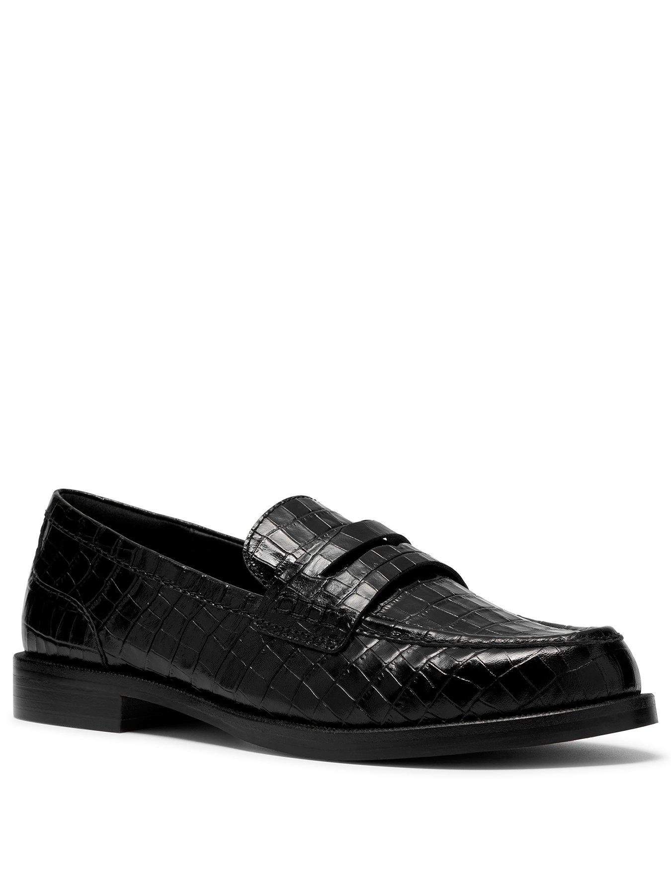 Image 2 of 6 of Clarks Straven2 Penny - Black Croc