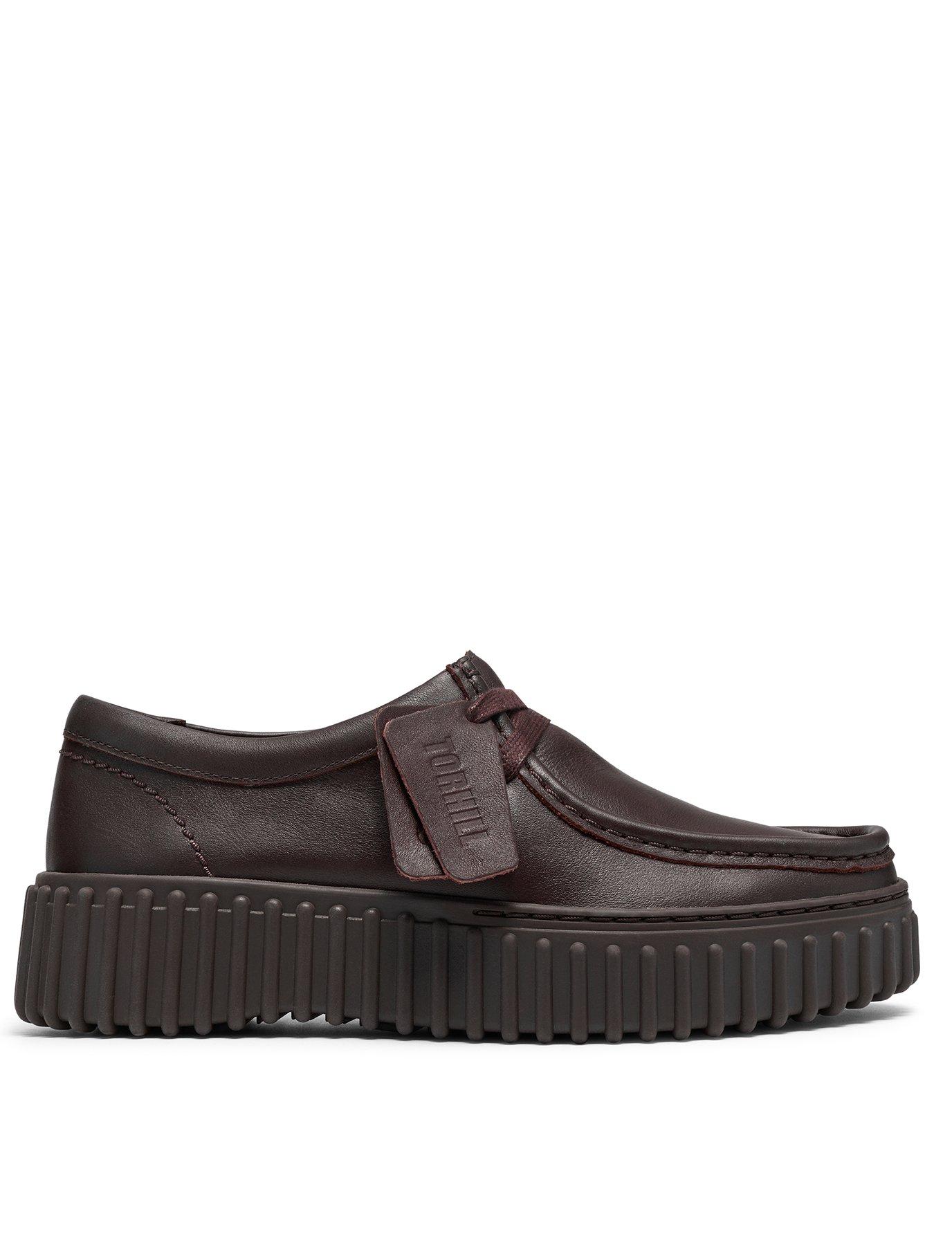 Clarks Leather Torhill Bee - Dark Brown