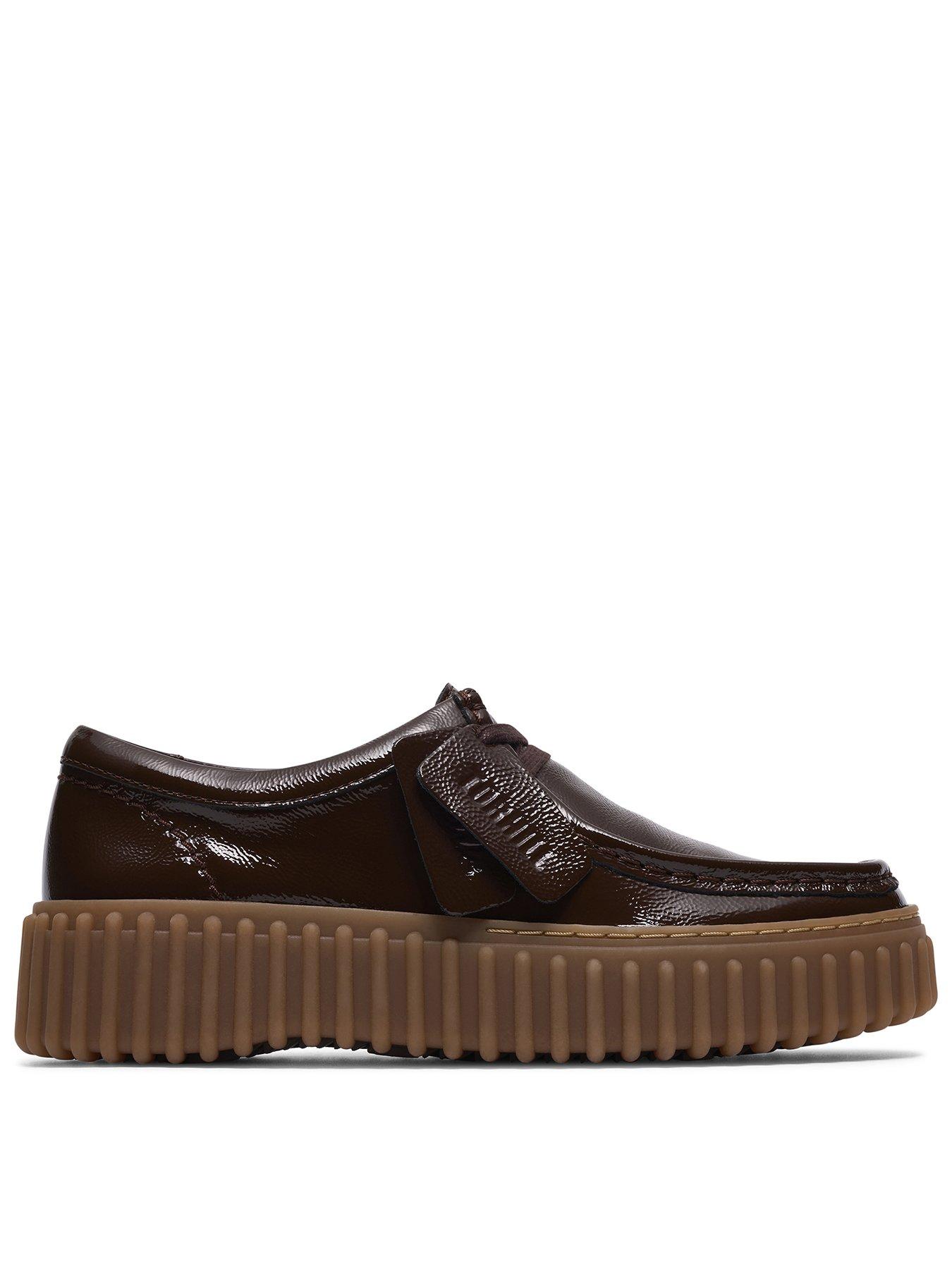 Clarks Patent Torhill Bee - Dark Brown