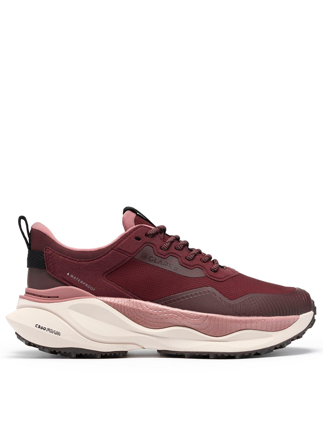 Clarks Pacetrailgowp Trainer - Burgundy