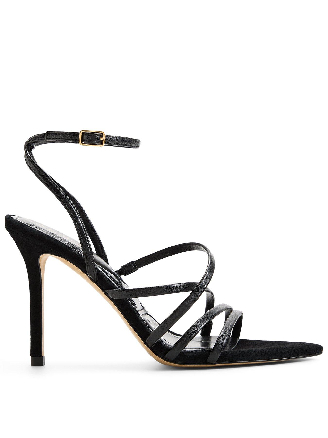 Aldo Solania Strappy Stiletto Heeled Sandals - Black
