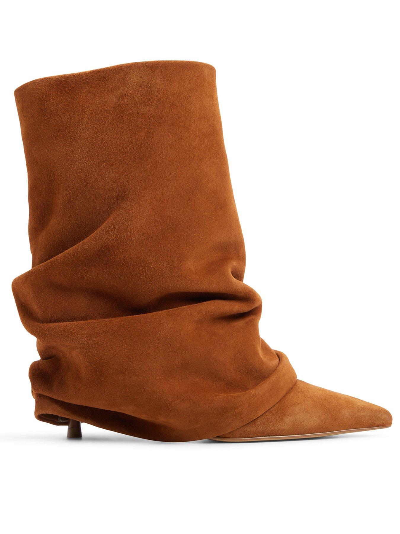 Aldo Kerlon Pointed Toe Slip-On Ankle Boots - Brown