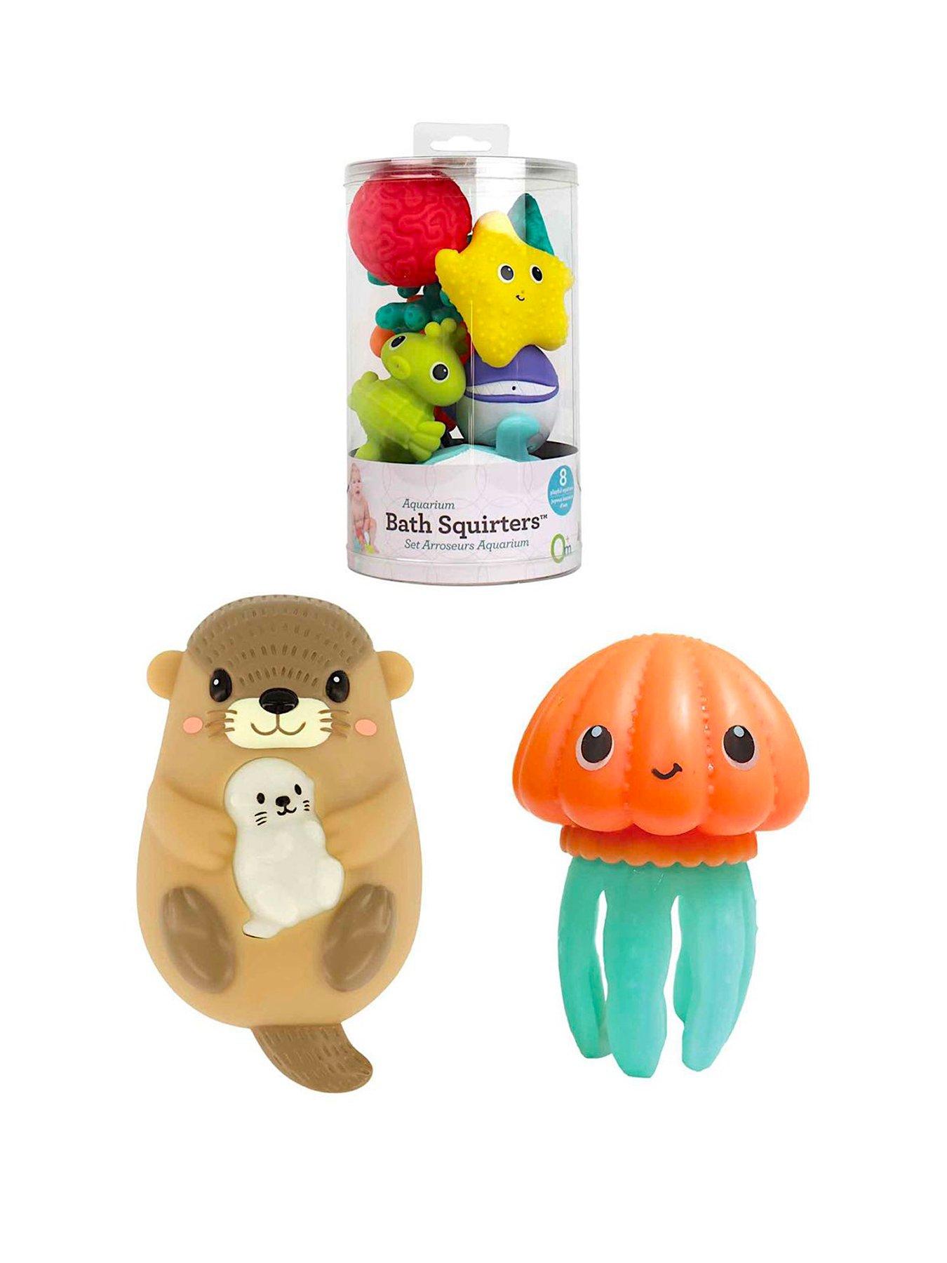 Image 2 of 7 of Infantino Otter Temperature Tester, Aquarium Bath Squirters X8, Glowing Jelly Light Bath Toy Bundle