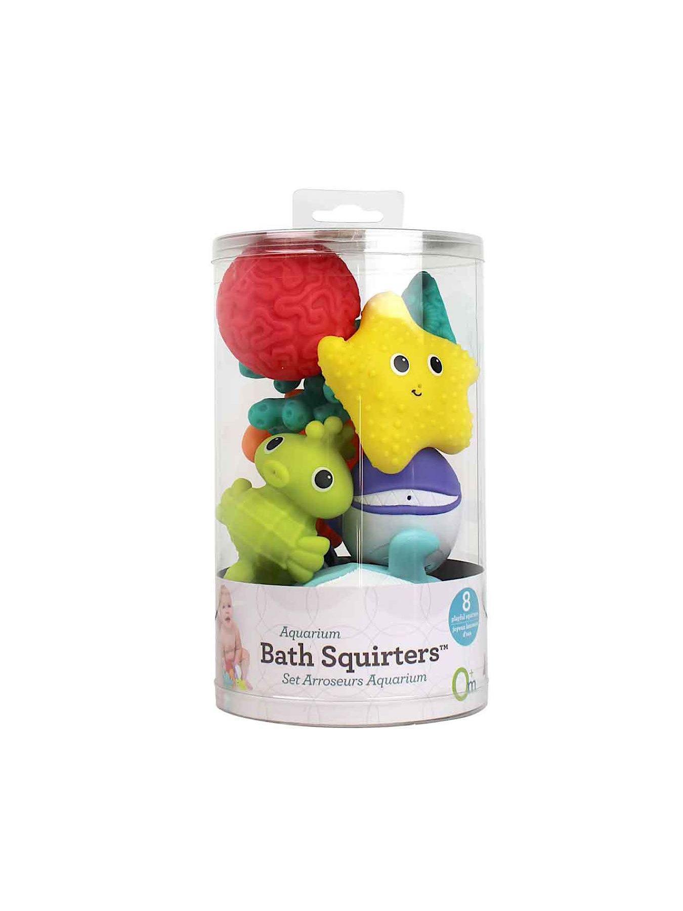 Image 3 of 7 of Infantino Otter Temperature Tester, Aquarium Bath Squirters X8, Glowing Jelly Light Bath Toy Bundle