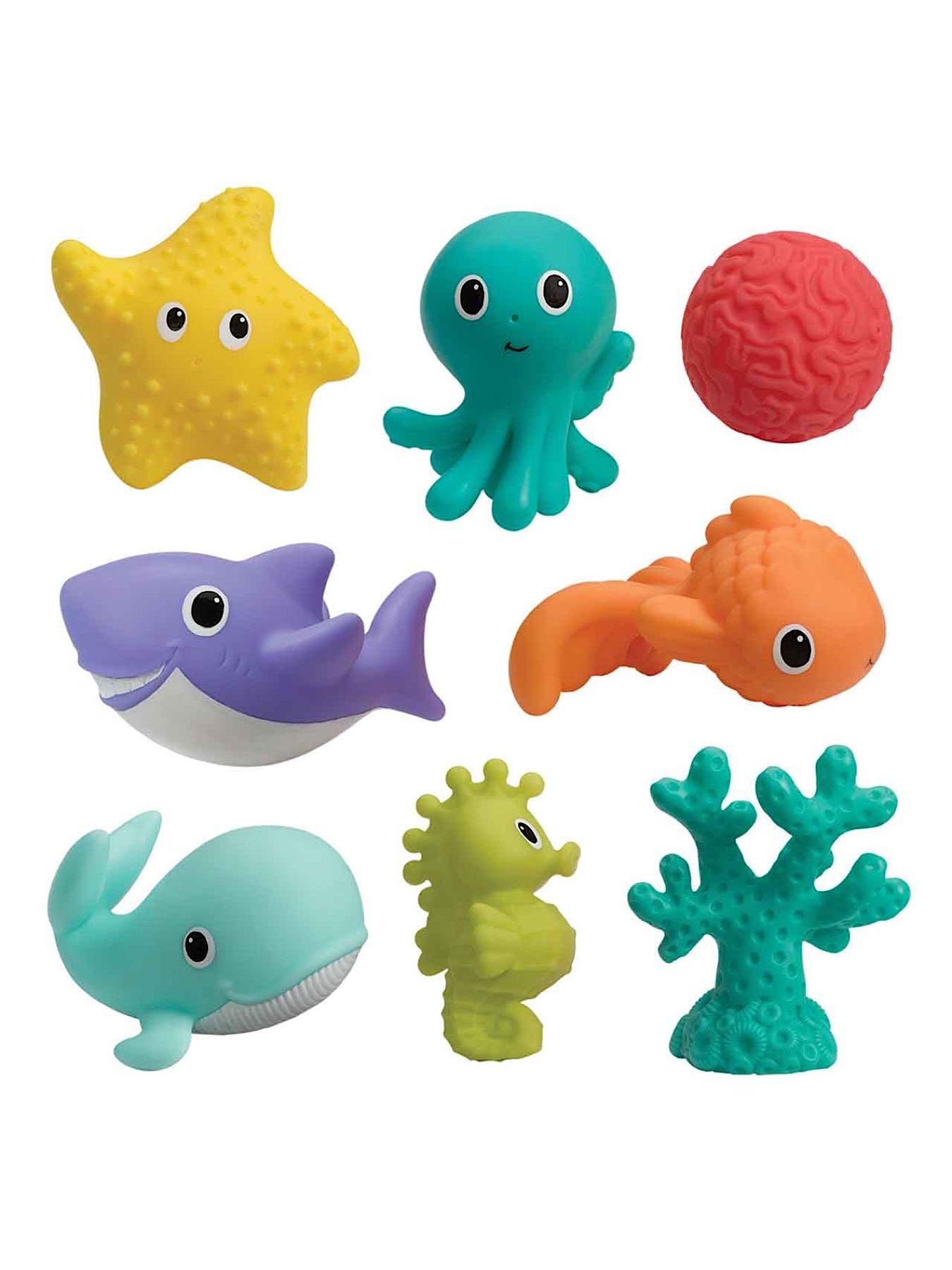 Image 4 of 7 of Infantino Otter Temperature Tester, Aquarium Bath Squirters X8, Glowing Jelly Light Bath Toy Bundle