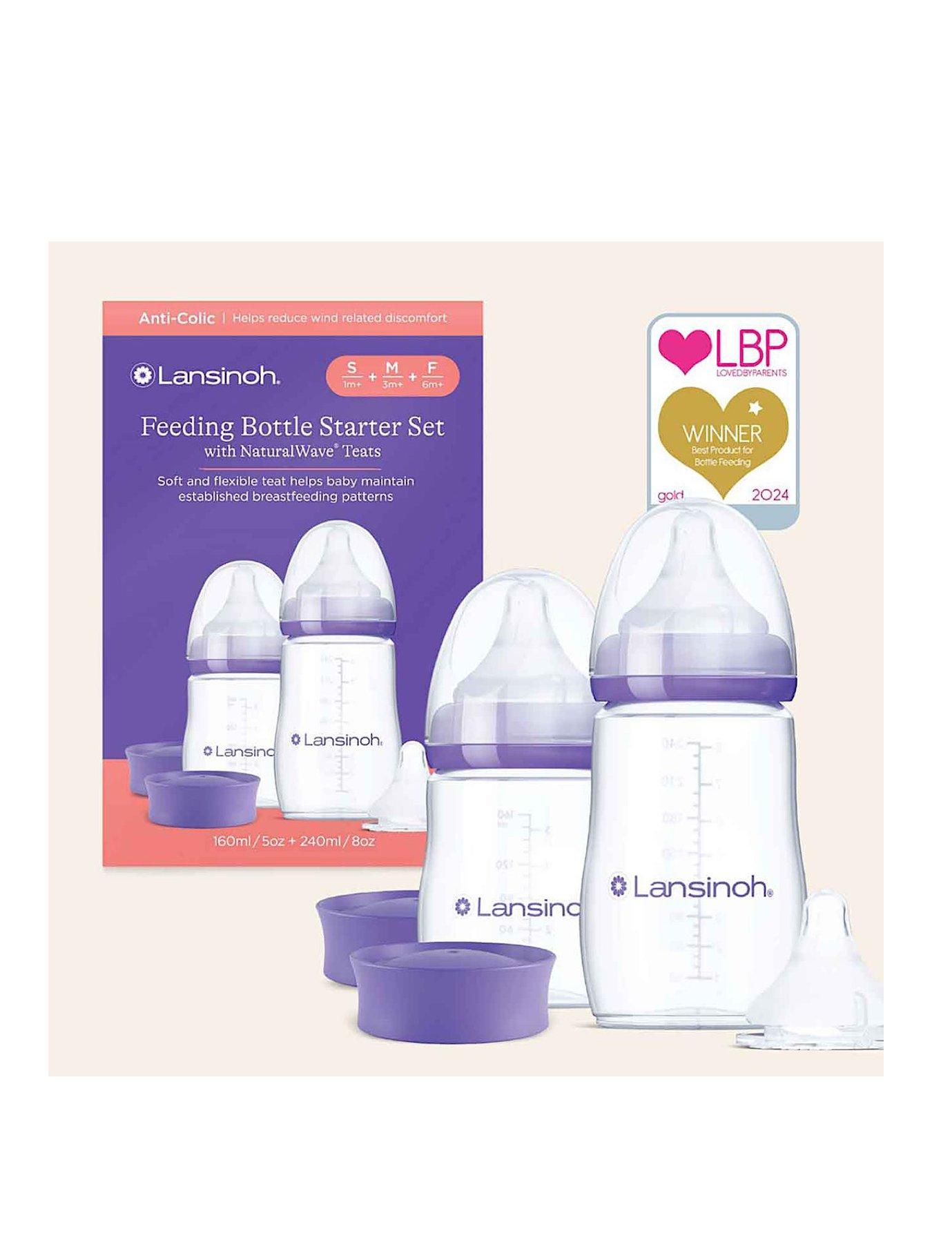 Image 1 of 6 of Lansinoh Feeding Bottle Starter Set