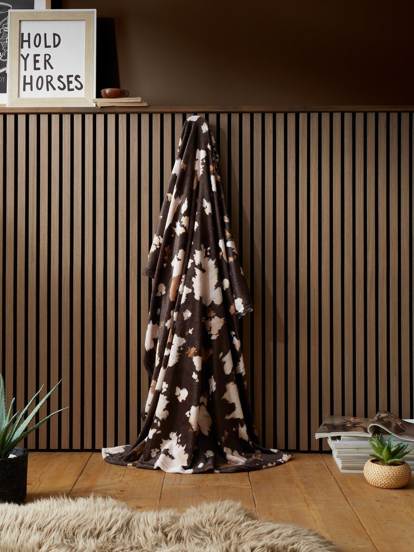 Cow Print Fleece Blanket - Image 5