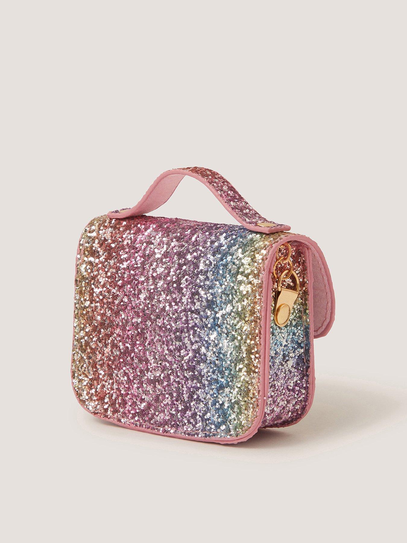 Image 2 of 4 of Monsoon Girls Rainbow Glitter Mini Bag - Multi