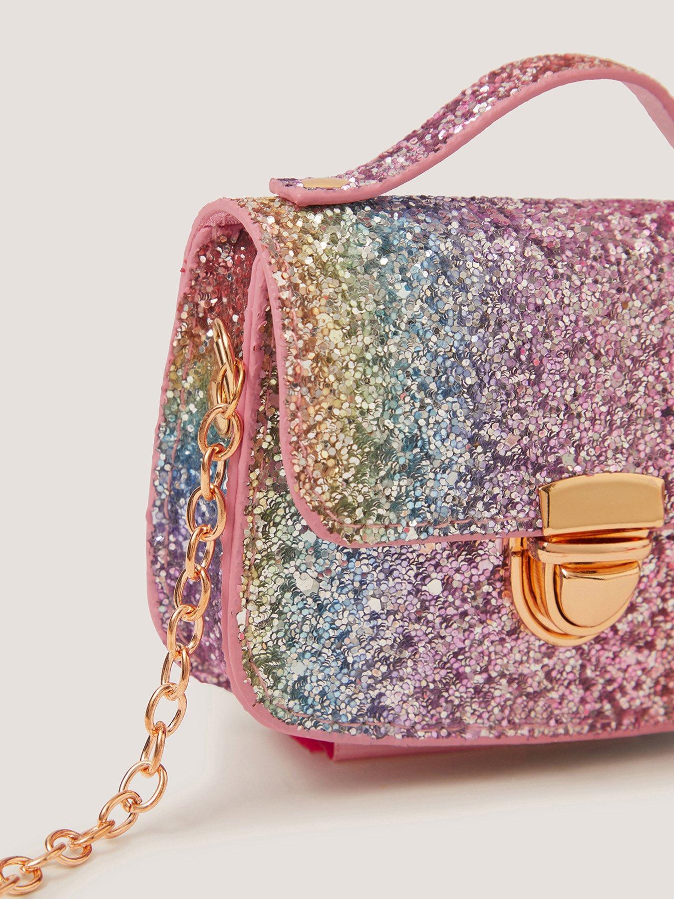 Image 3 of 4 of Monsoon Girls Rainbow Glitter Mini Bag - Multi
