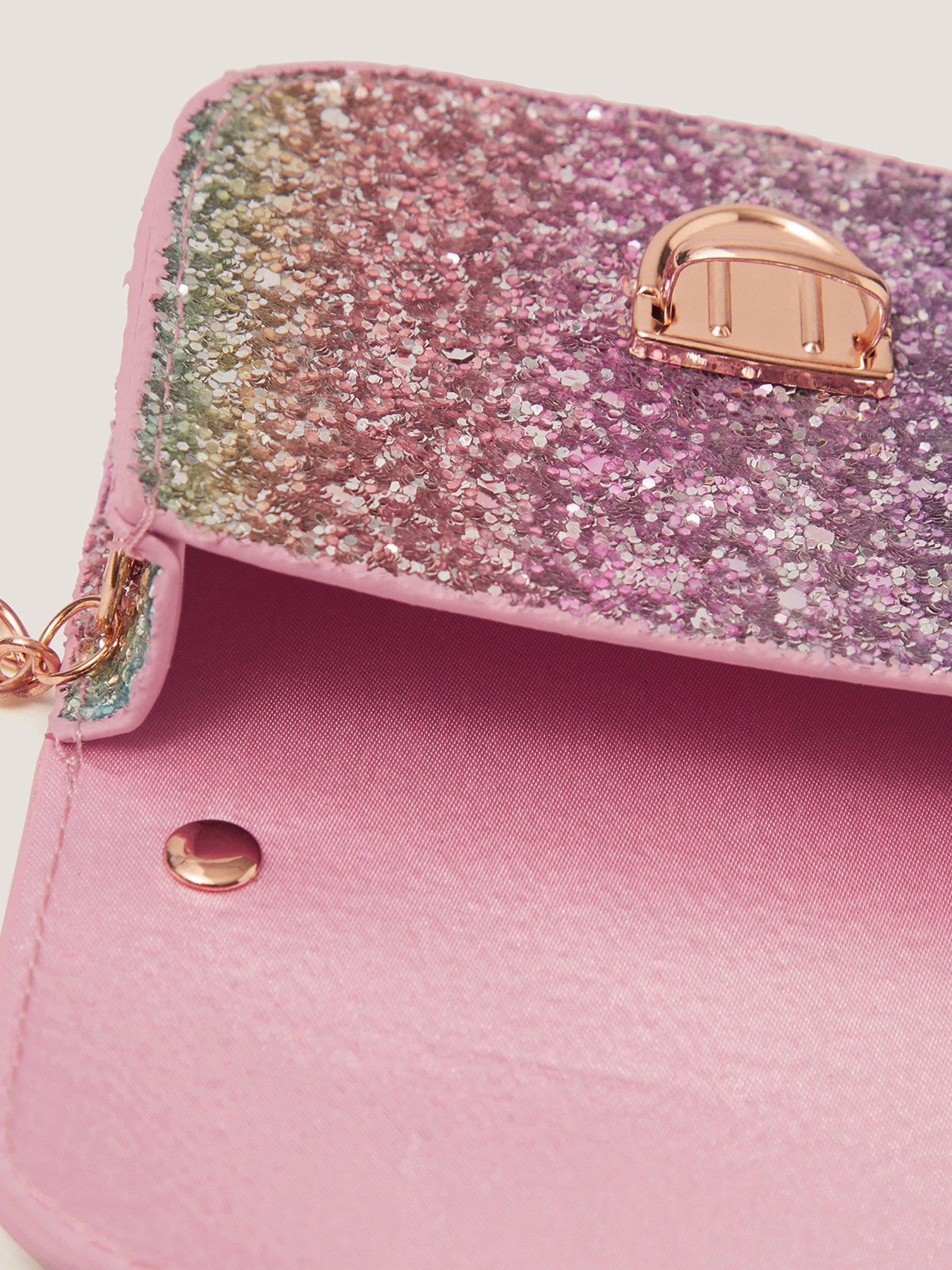 Image 4 of 4 of Monsoon Girls Rainbow Glitter Mini Bag - Multi