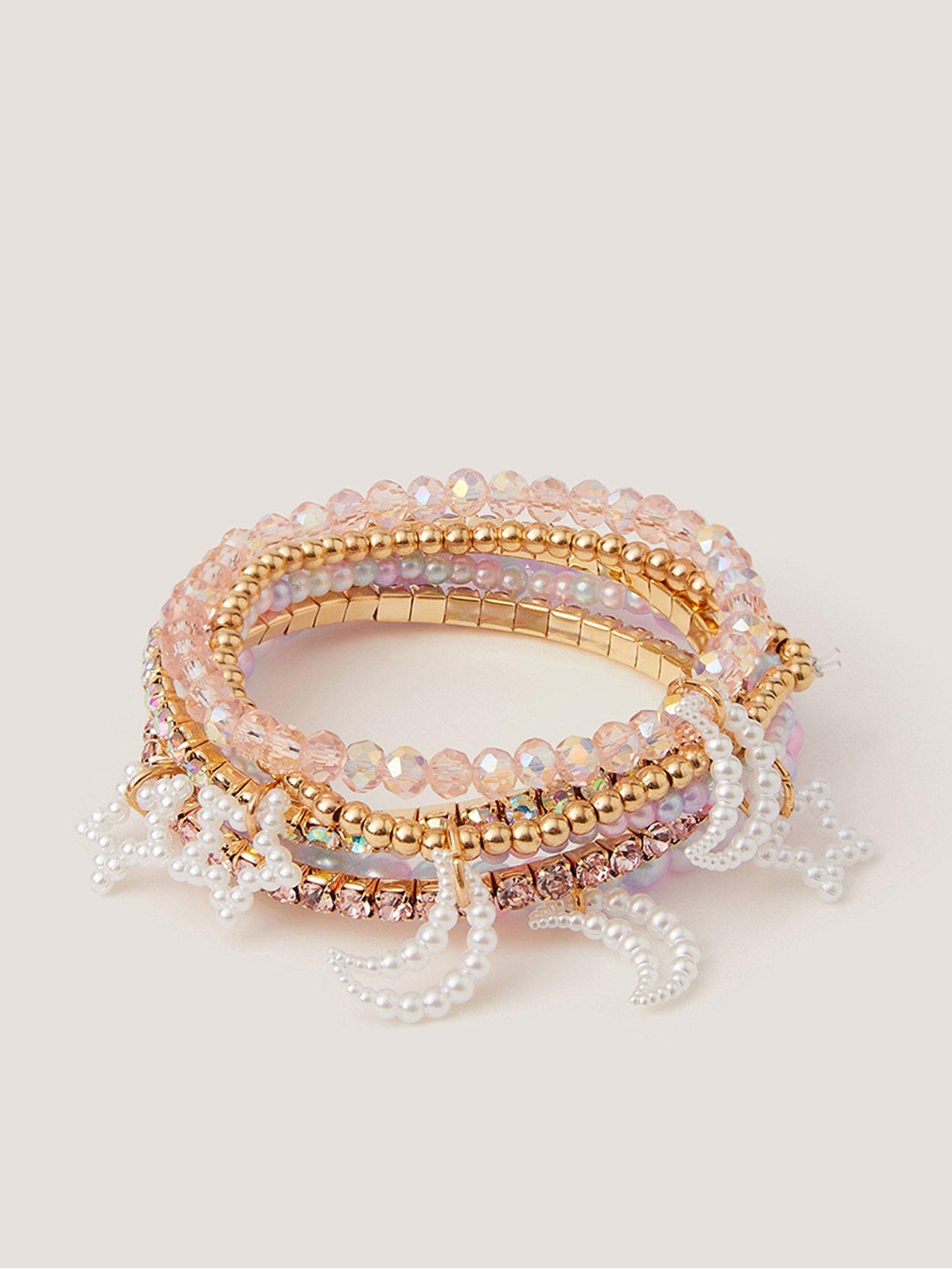 Monsoon Girls 6 Pack Celeste Pack Bracelet Set - Multi