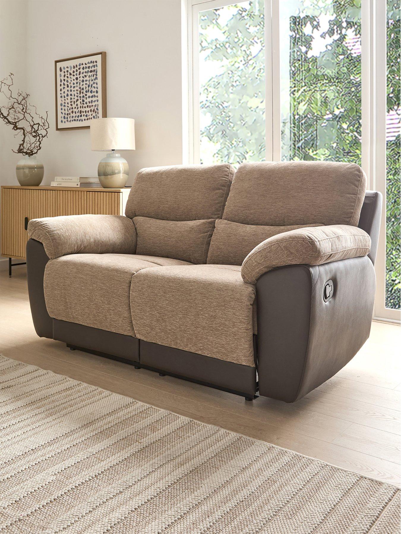 Image 1 of 7 of The Very Collection Santori Chenille 2 Seater Manual Recliner Sofa