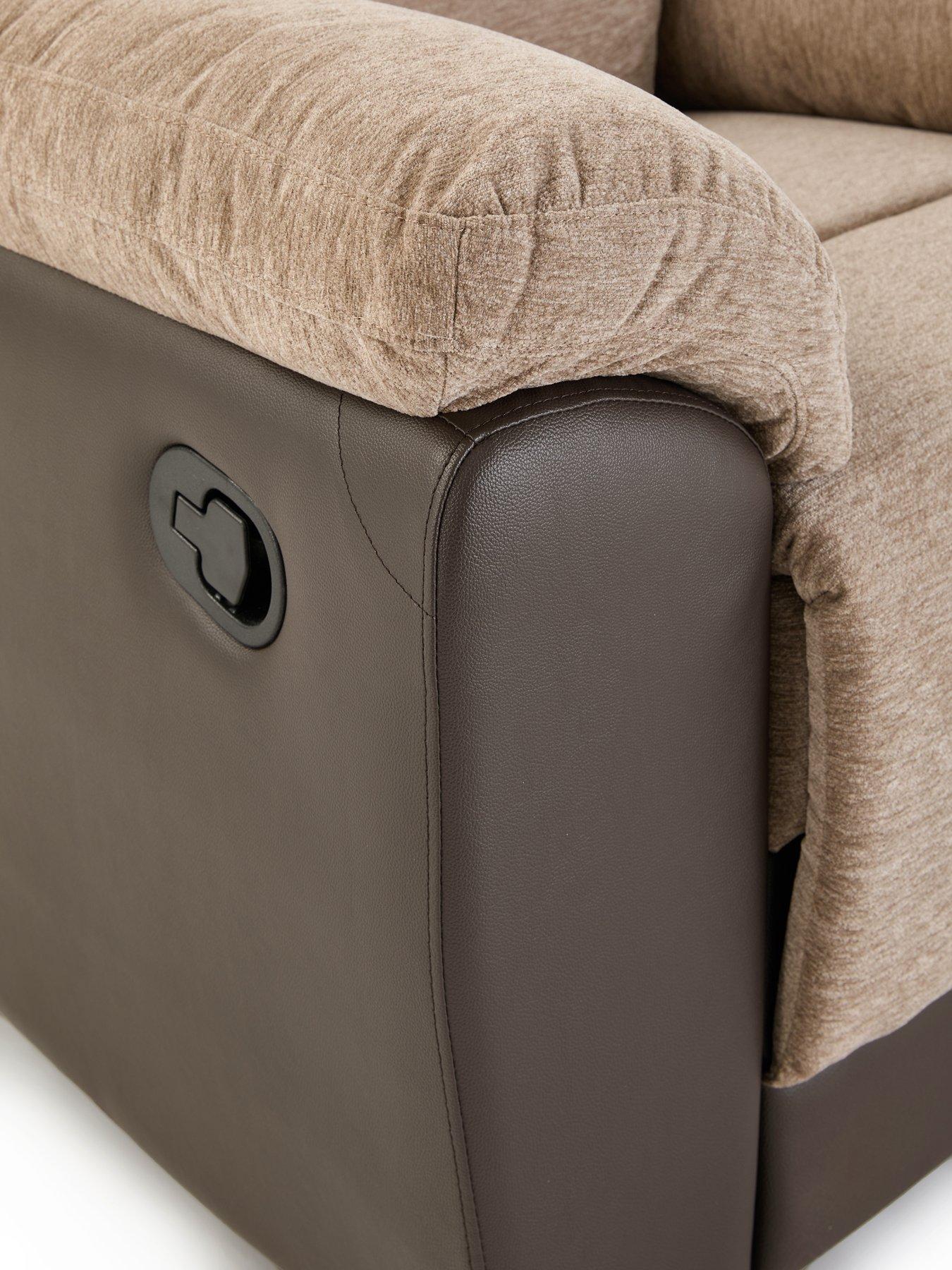 Image 5 of 7 of The Very Collection Santori Chenille Manual Recliner Armchair