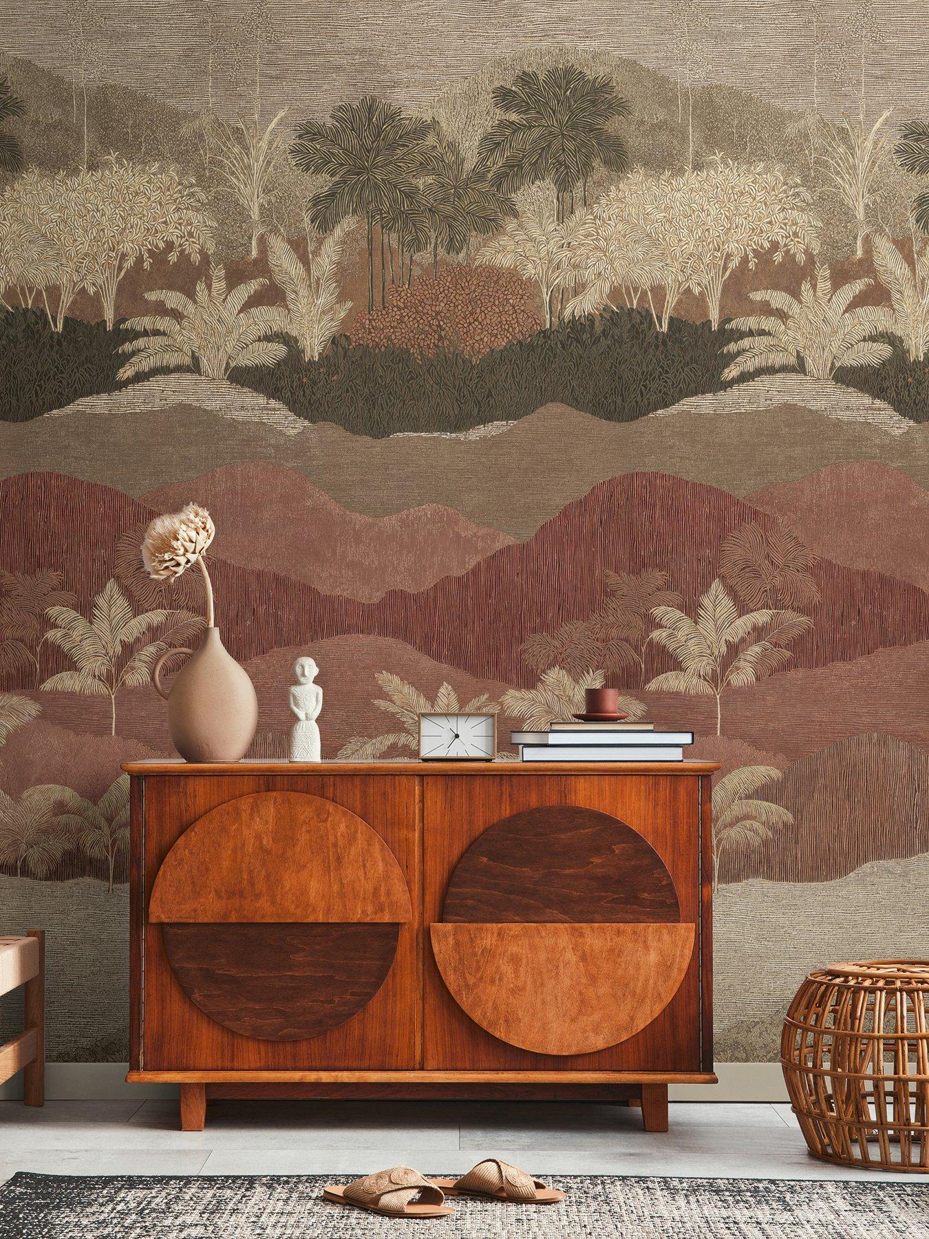 AS Creation Metropolitan Vibes Landscape  Brown Panel Mural