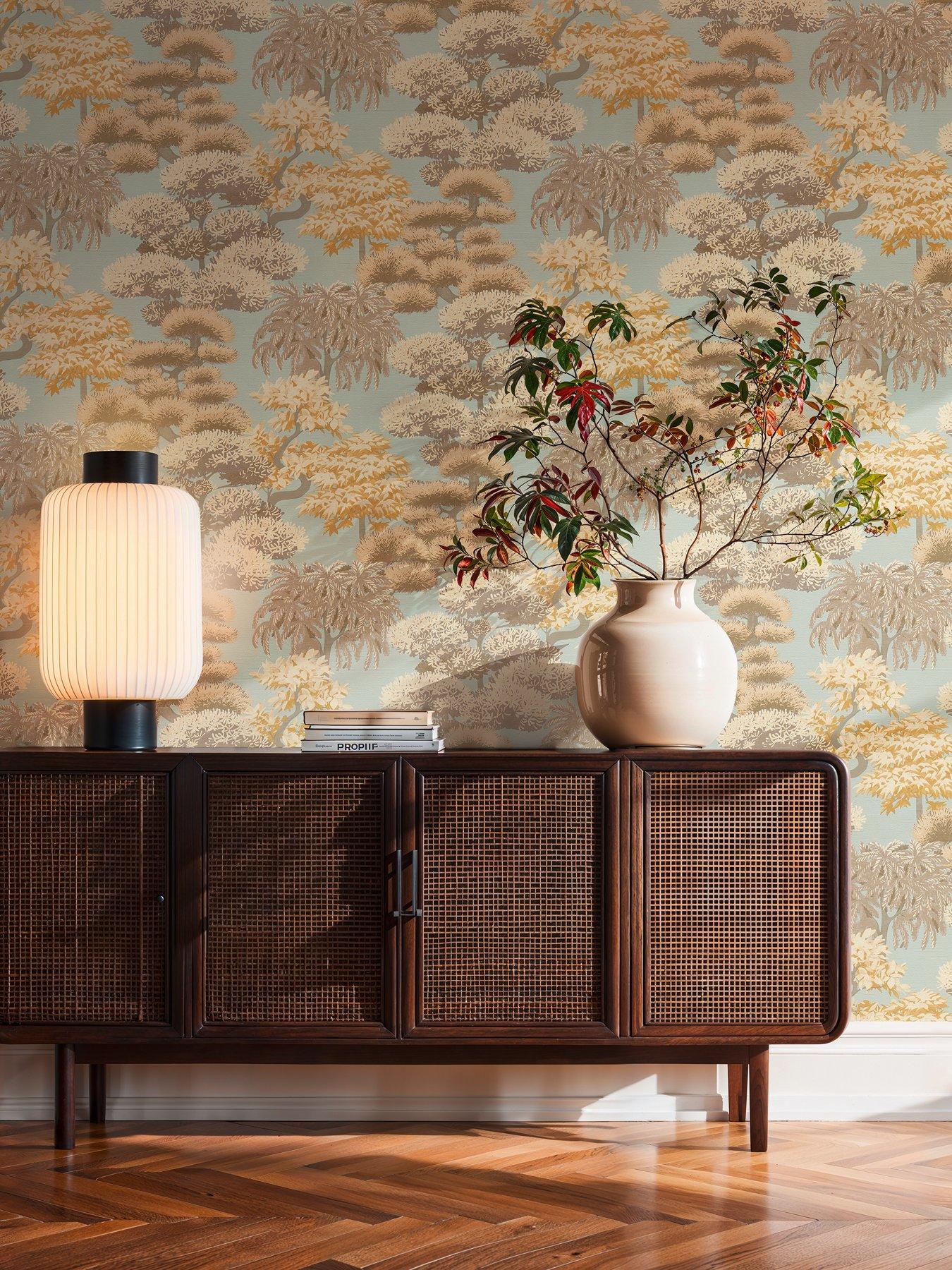 AS Creation Cuba Bonsai Beige Non Woven Wallpaper