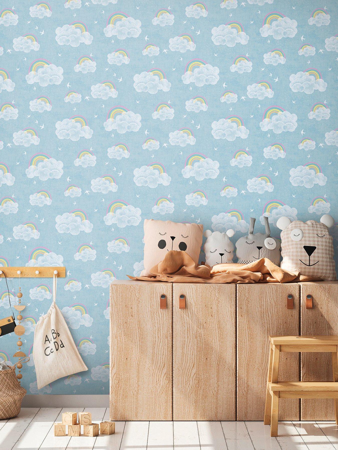 AS Creation Lilly and Luis Cloud Blue Wallpaper