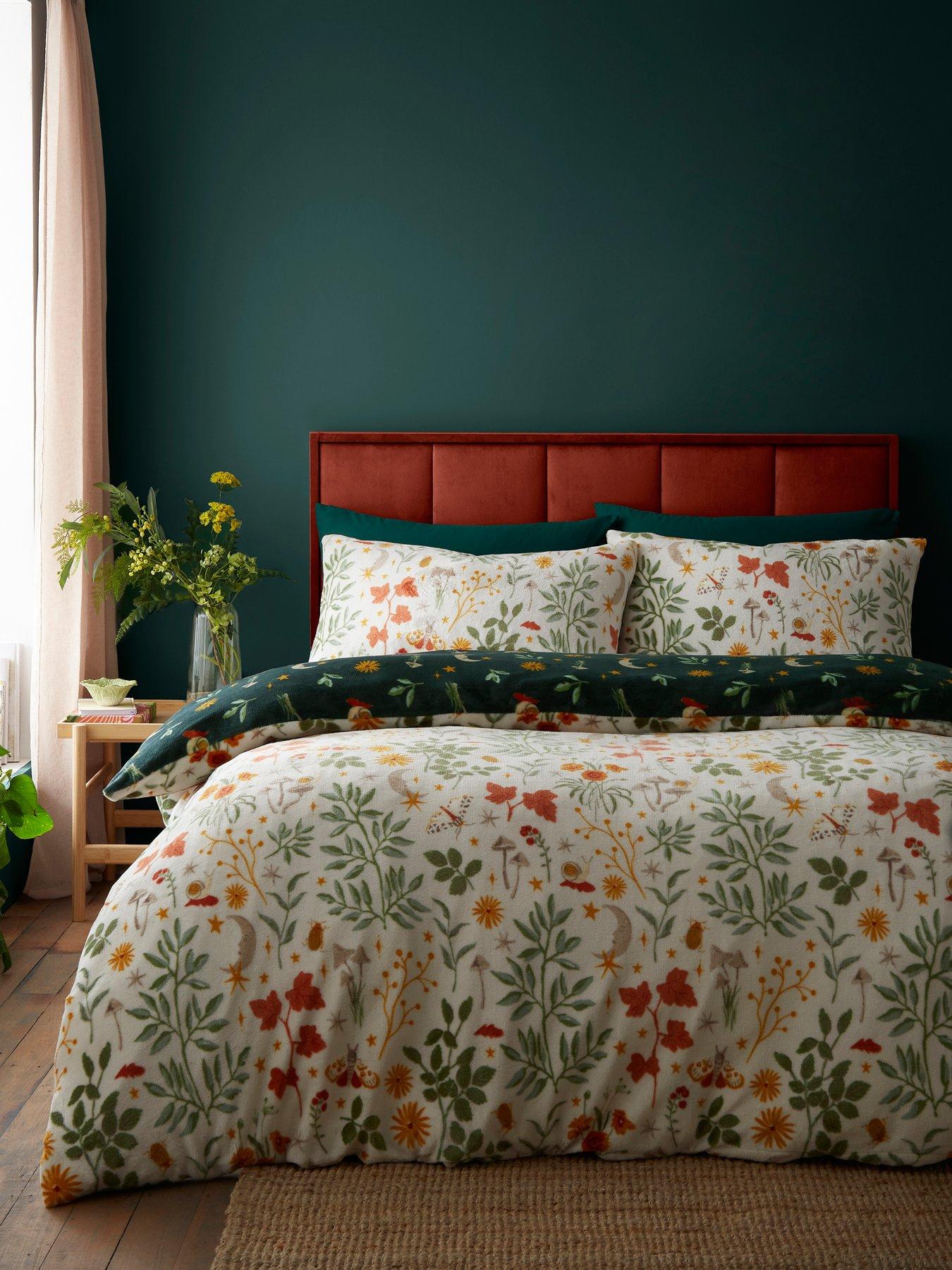 Fusion Botanical Mushrooms Duvet Cover Set In Natural
