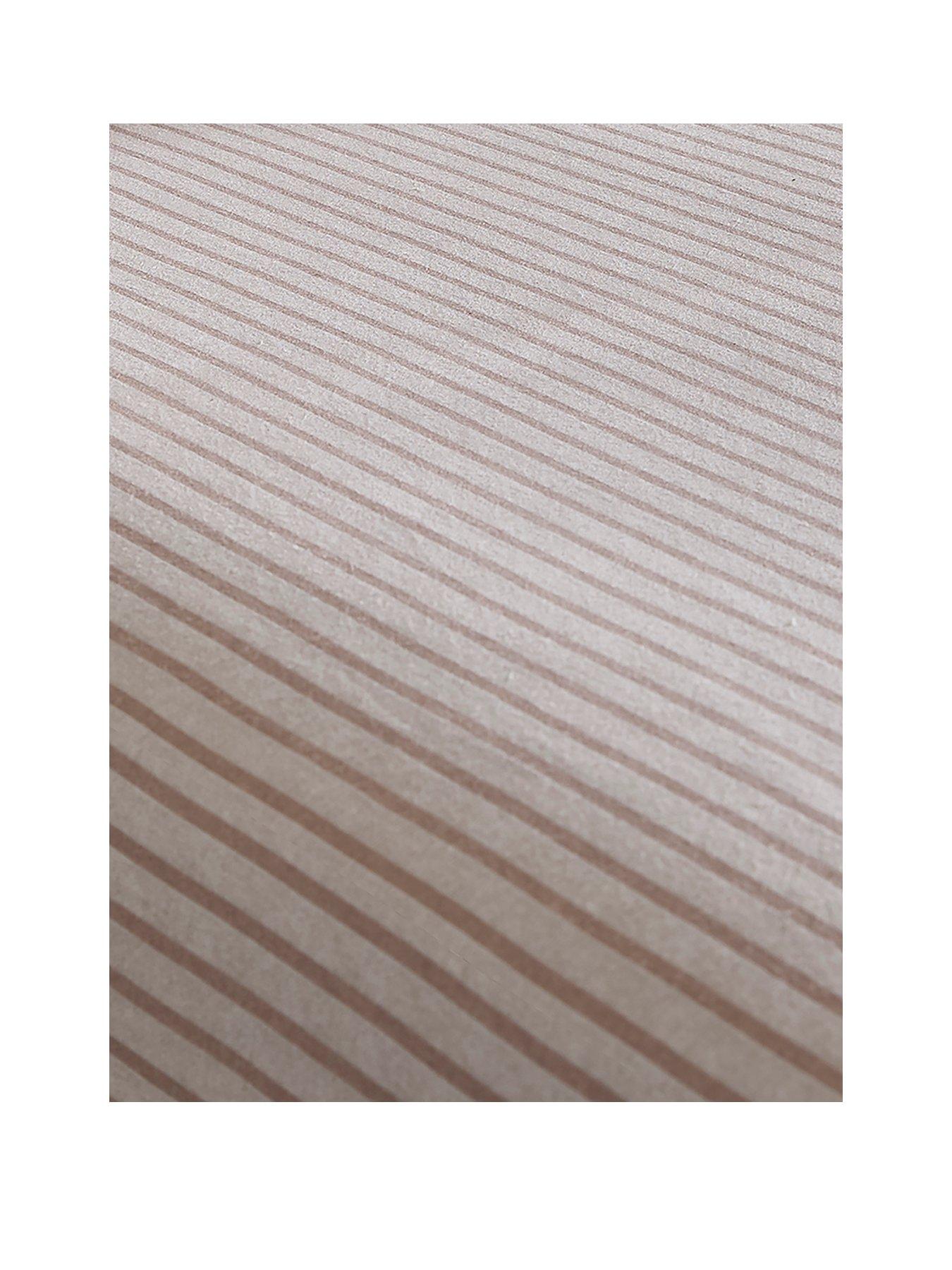 Image 2 of 3 of Dreams & Drapes Cottage Stripe Fitted Bed Sheet In Natural